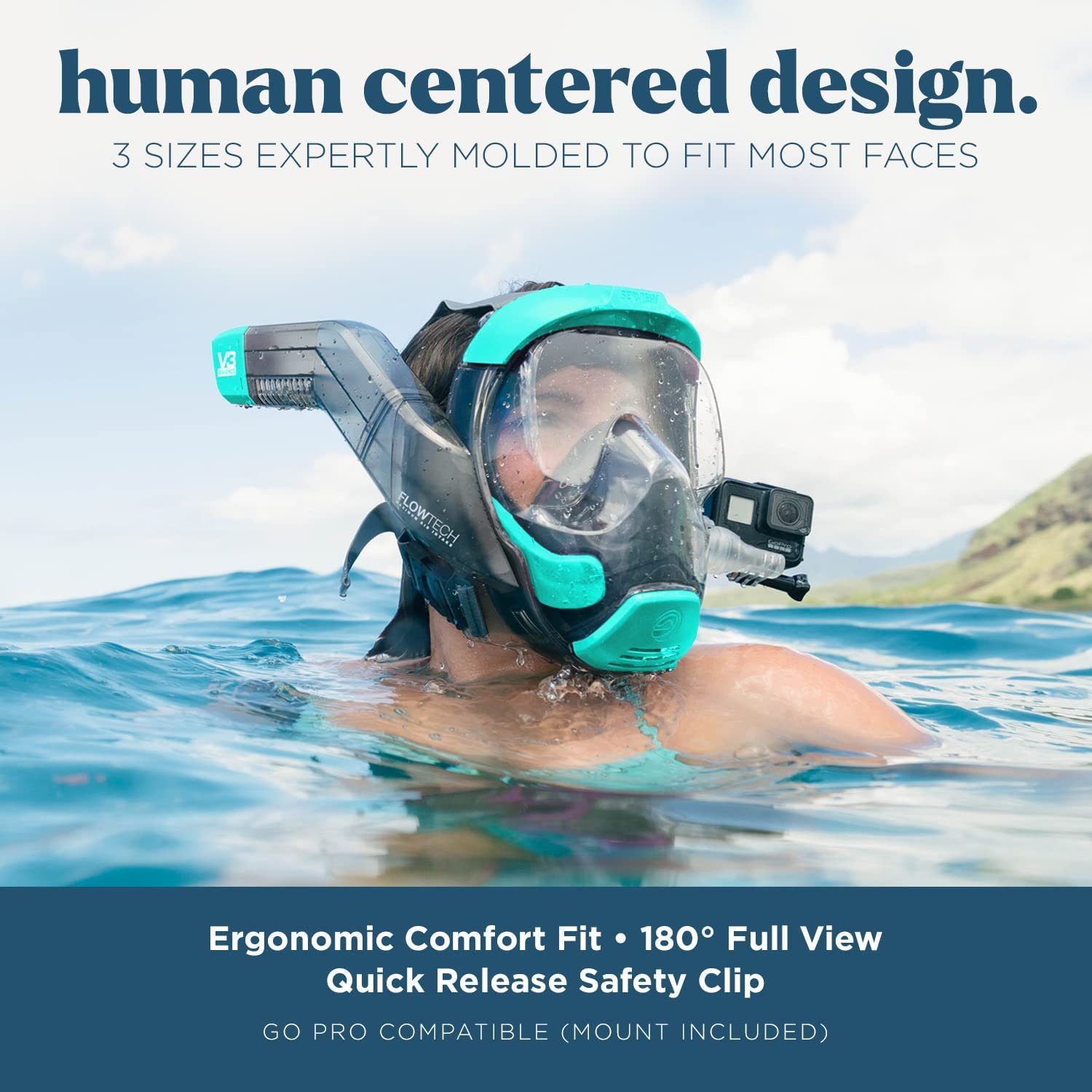 Seaview 180° V3&nbsp;Full Face Snorkel Mask  - Design