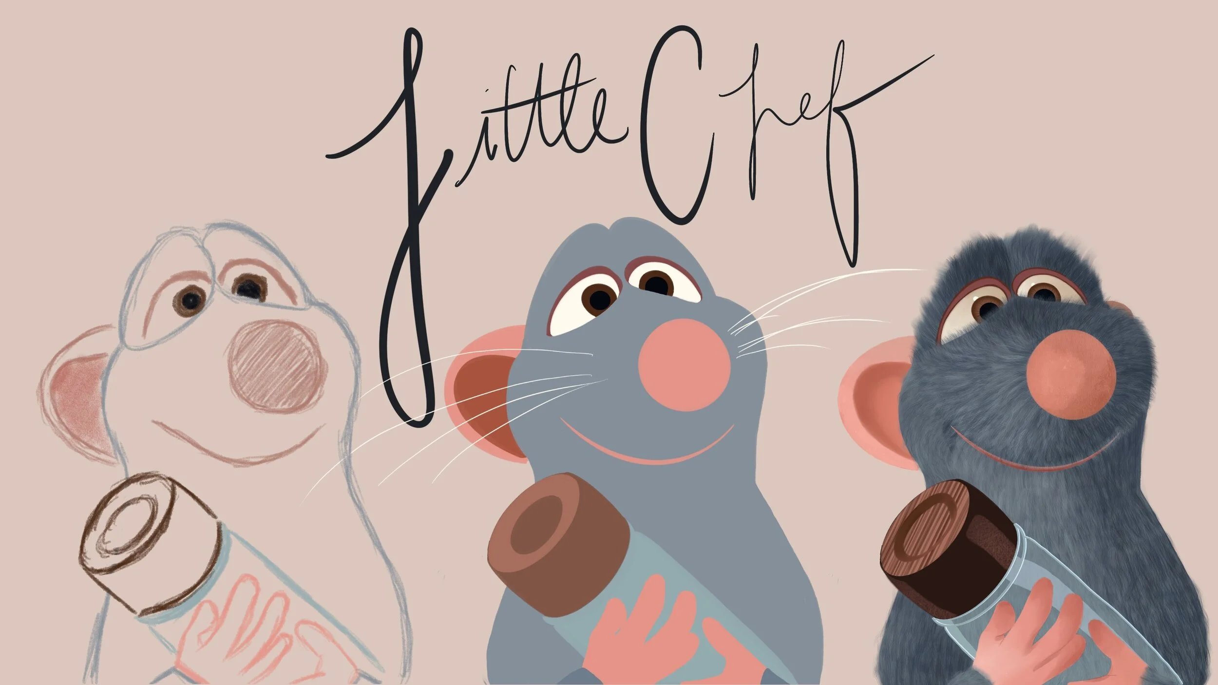 This is a picture I drew of the main character of Ratatouille around the time of my obsession