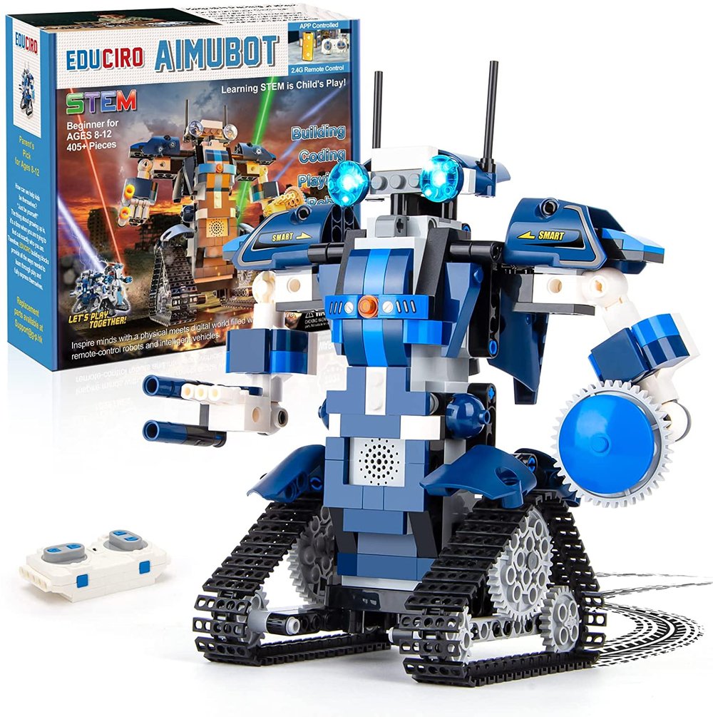 Stem Projects for Kids Ages 8-12 Remote Control Robot with APP Robots for  Kids -405 Pieces Building Toys for 8,9,10,11,12 Year Old Boys and Girls —  Kids Innovation Kingdom