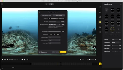 How to quickly stitch a 360 video with Insta360 Studio — Mantis Sub ...
