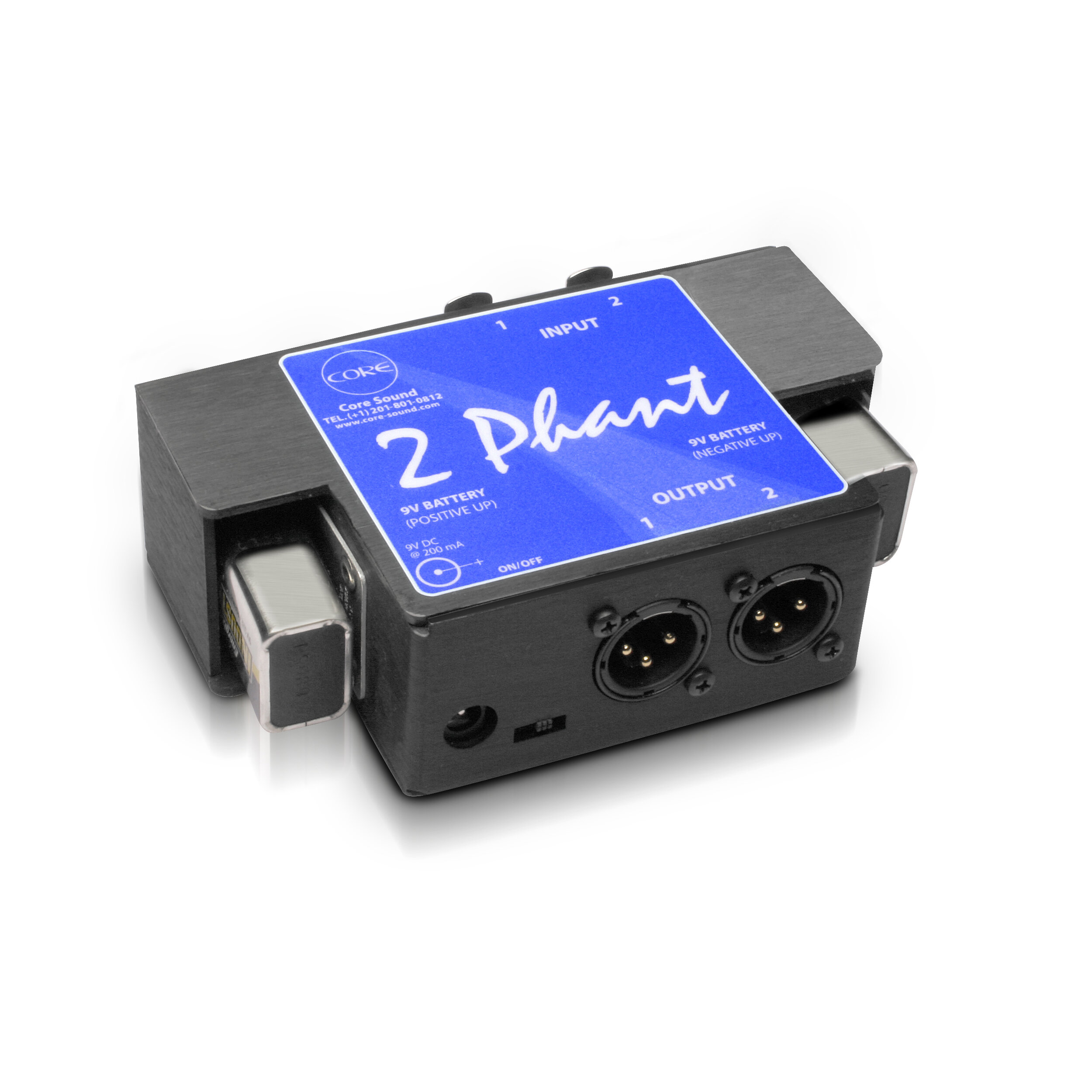 Core Sound 2Phant™ Portable Dual Phantom Power Supply