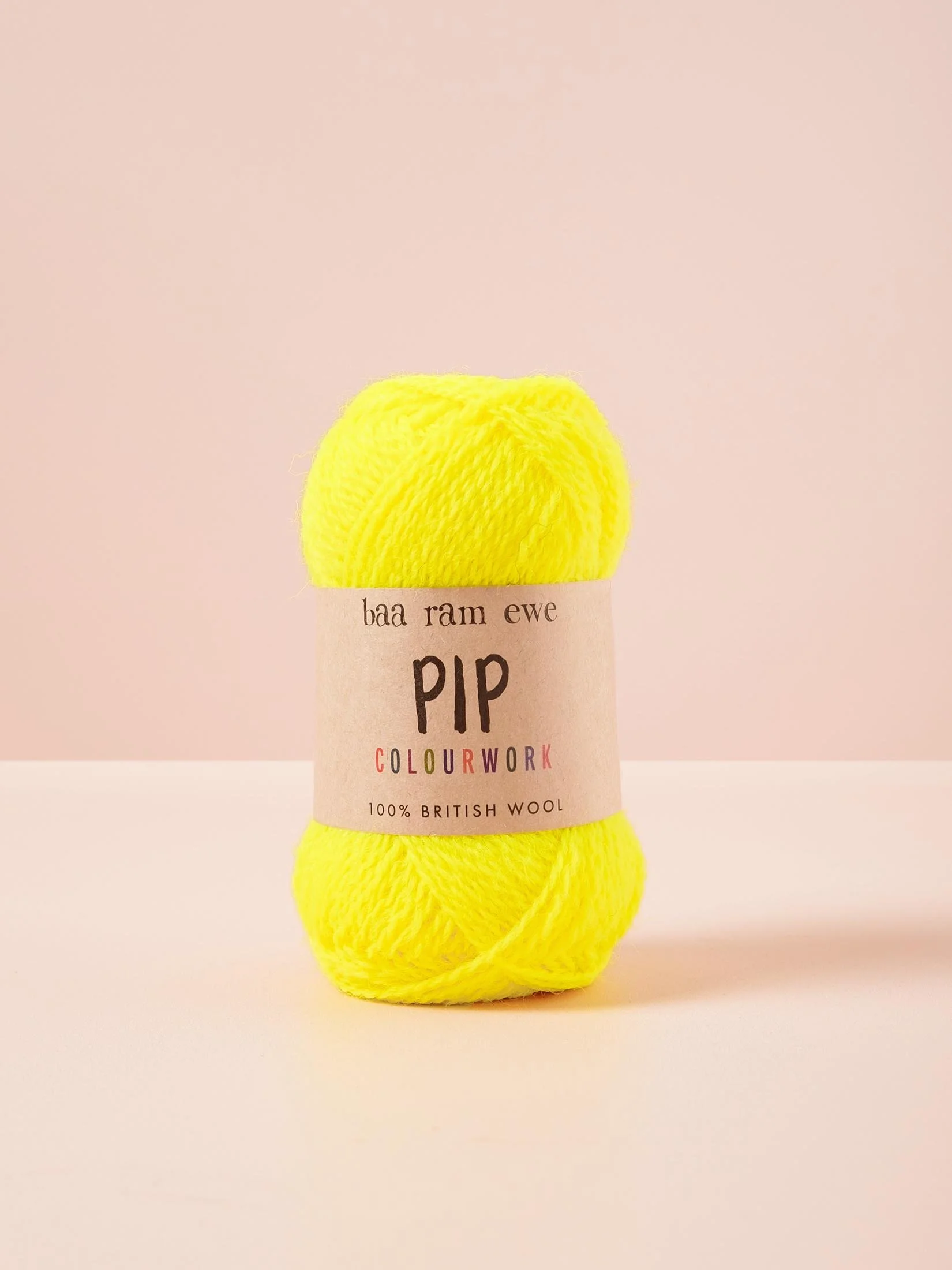 Baa Ram Ewe Pip Colourwork - Tansy Yellow | flock