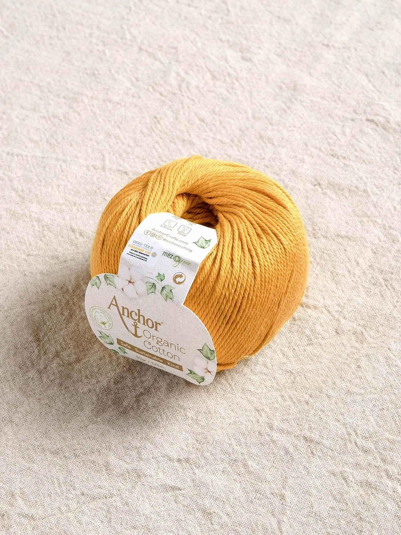 Anchor Organic Cotton 4 Ply Flock-Gold.jpg