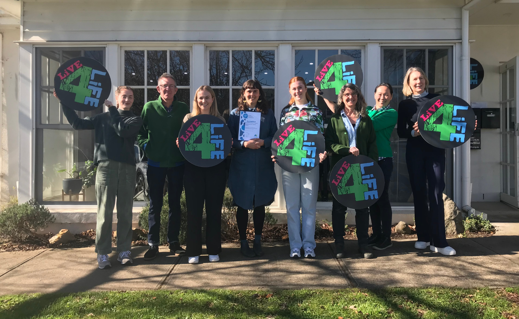 Live4Life receives Suicide Prevention Accreditation