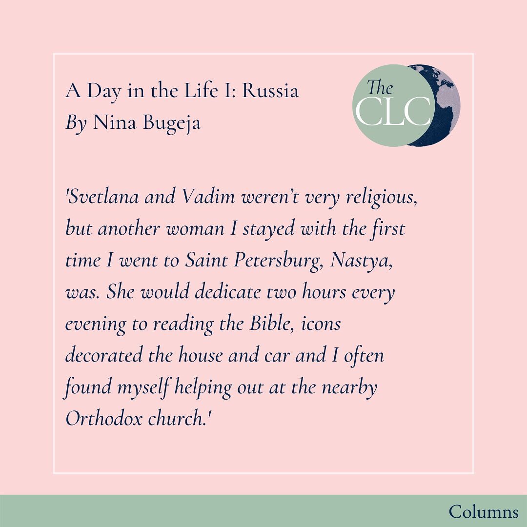 Cheeky and charming, Nina Bugeja introduces us to her Saint Petersburg, the beautiful women she saw, families she knew and paradoxes that perplexed her.