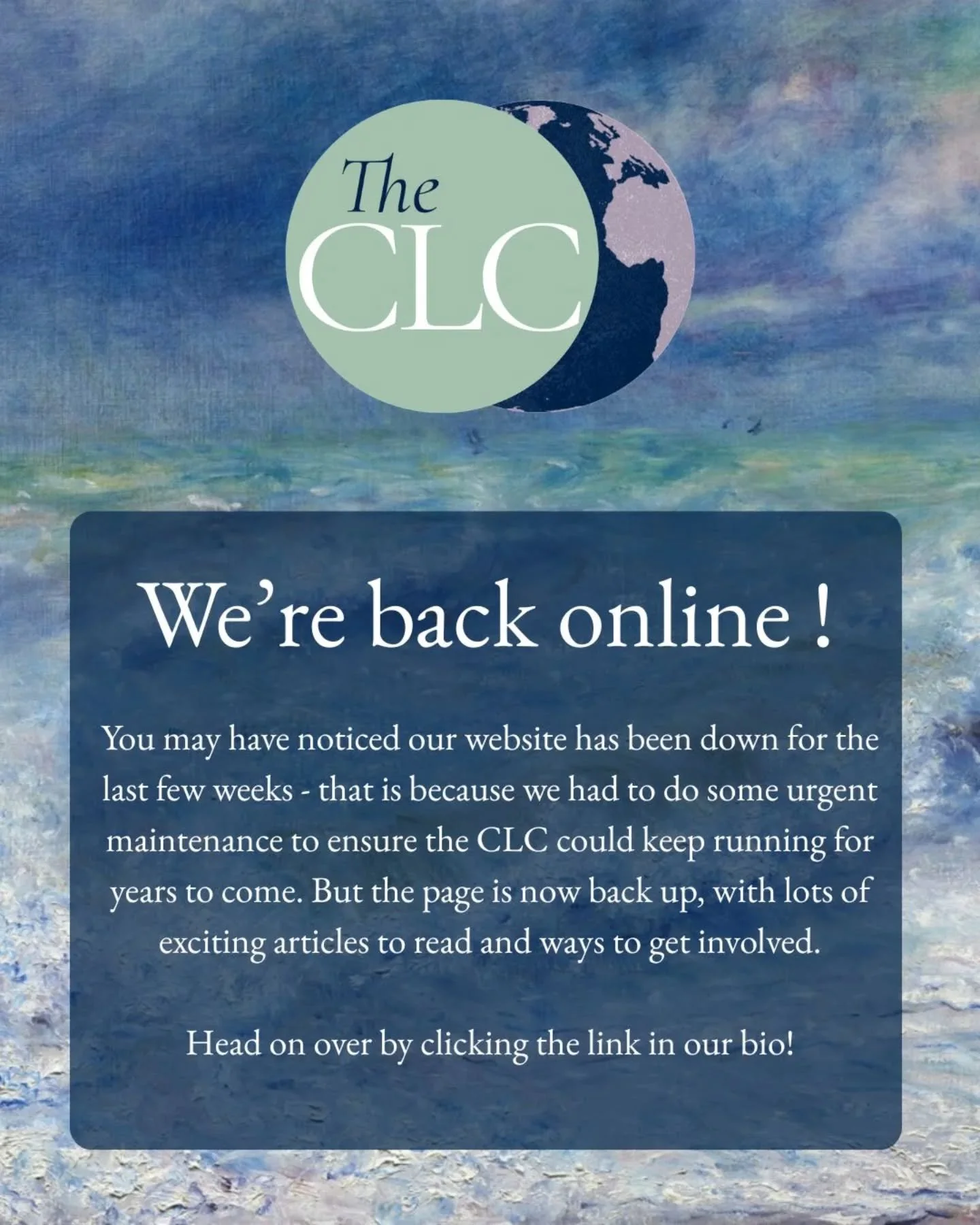 You may have noticed our website has been down these last few weeks as we undertook some vital maintenance, but we're now back online!

If you would like to write for us, you can apply for an official position, send us a pitch, or respond to our comm