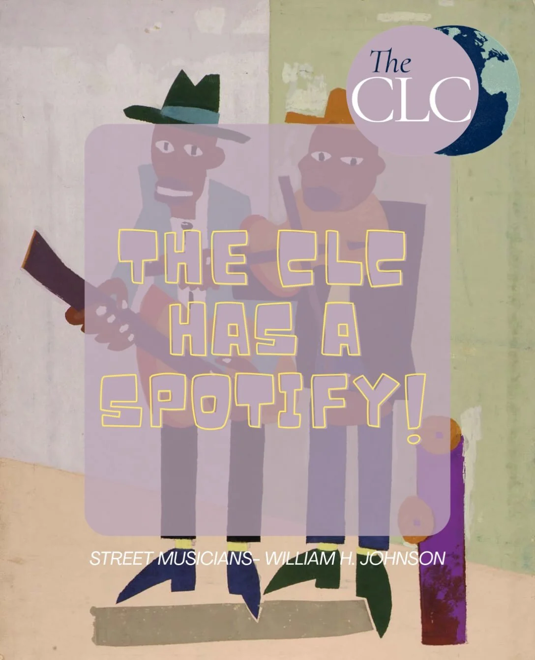The CLC has a Spotify!

Here, you will find songs from all over the world in any and every language. DM us to add your foreign language faves!

Link in bio 🌍💫🎷