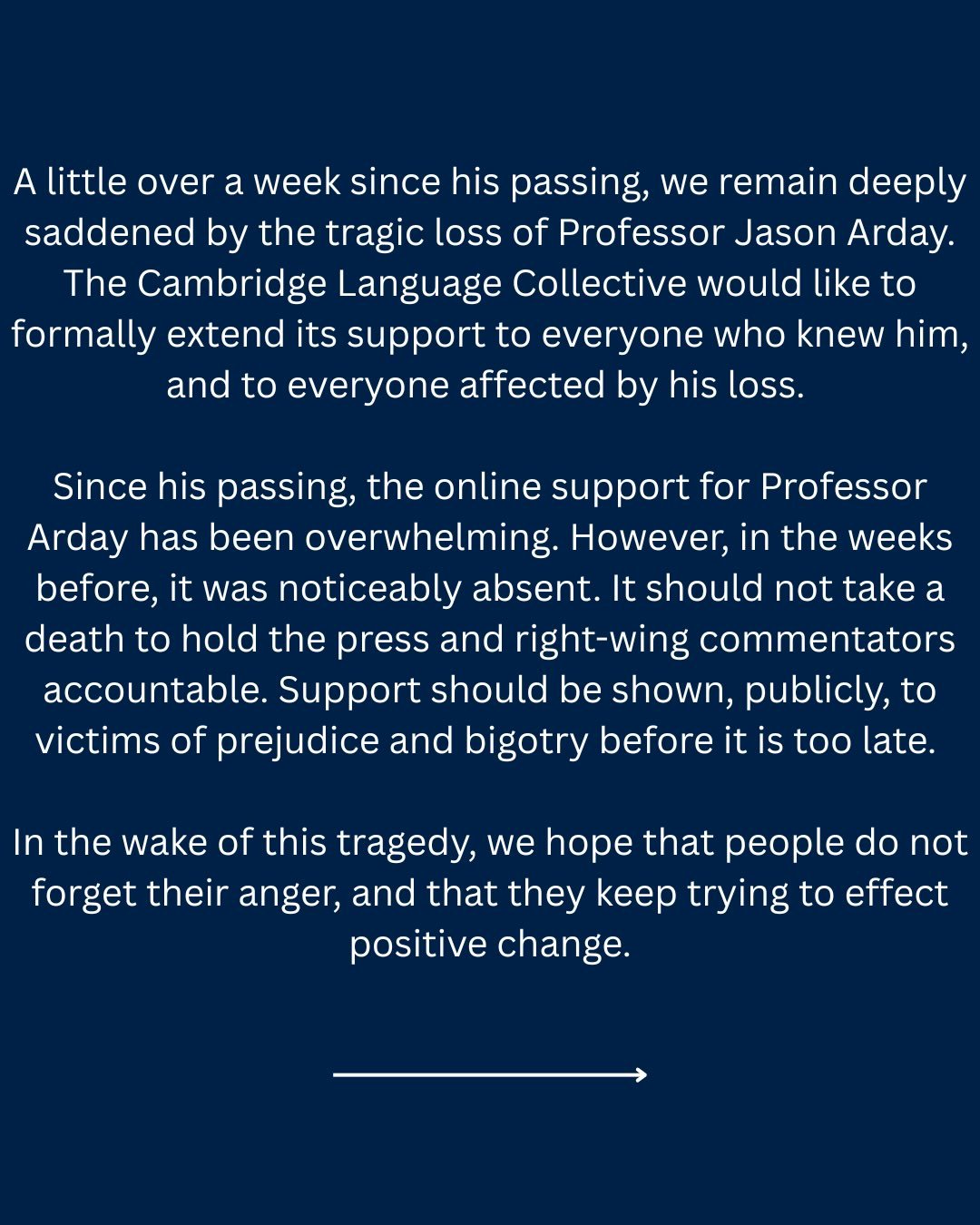 Rest in Peace, Professor Jason Arday.