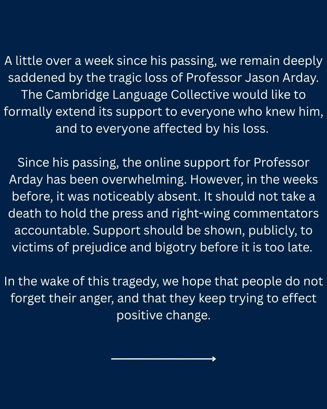 Rest in Peace, Professor Jason Arday.