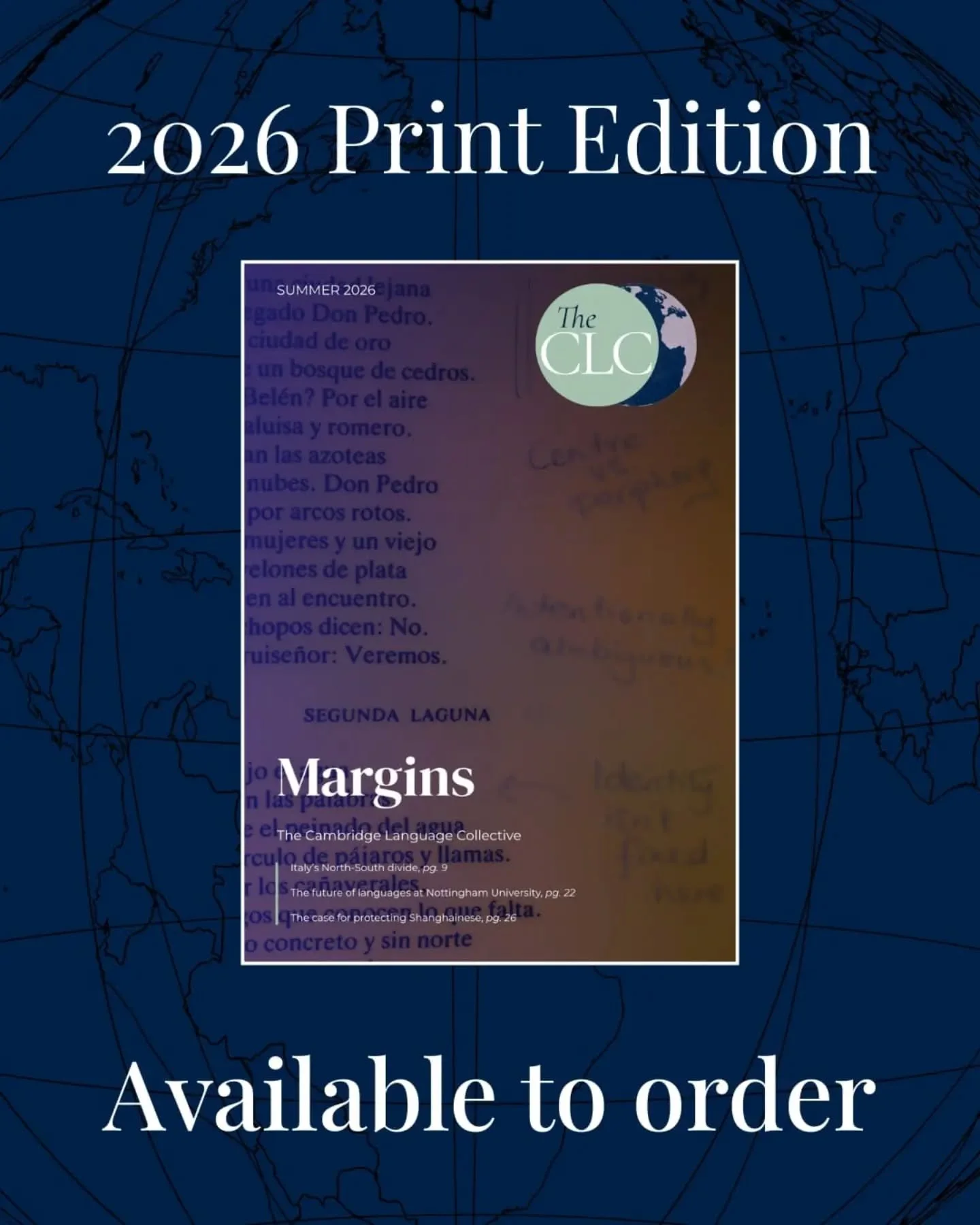 Our 2026 Print Edition, Margins, is now available to order - click the link in our bio!