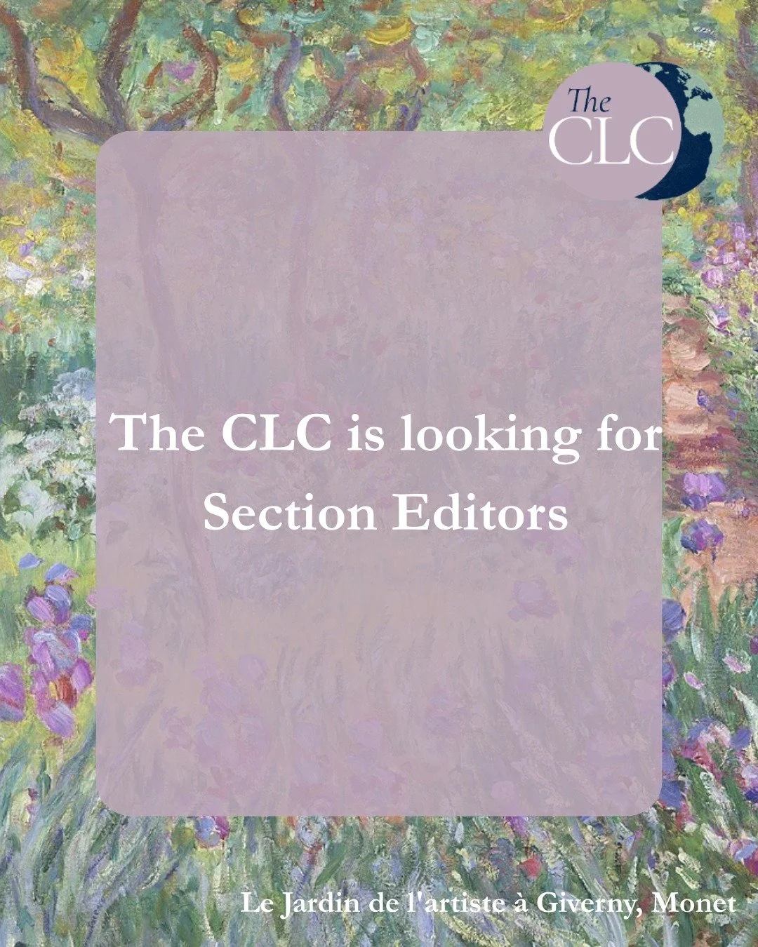 Want to get involved with the CLC as a Section Editor? We&rsquo;re searching for a new team to run our sections, and are looking forward to reading your applications!
Apply here: https://forms.cloud.microsoft/Pages/ResponsePage.aspx?id=RQSlSfq9eUut41