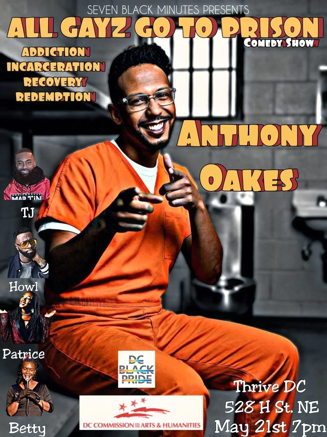 DC Pride Comedy Show featuring Anthony Oakes &amp; Alchy Cocktails!