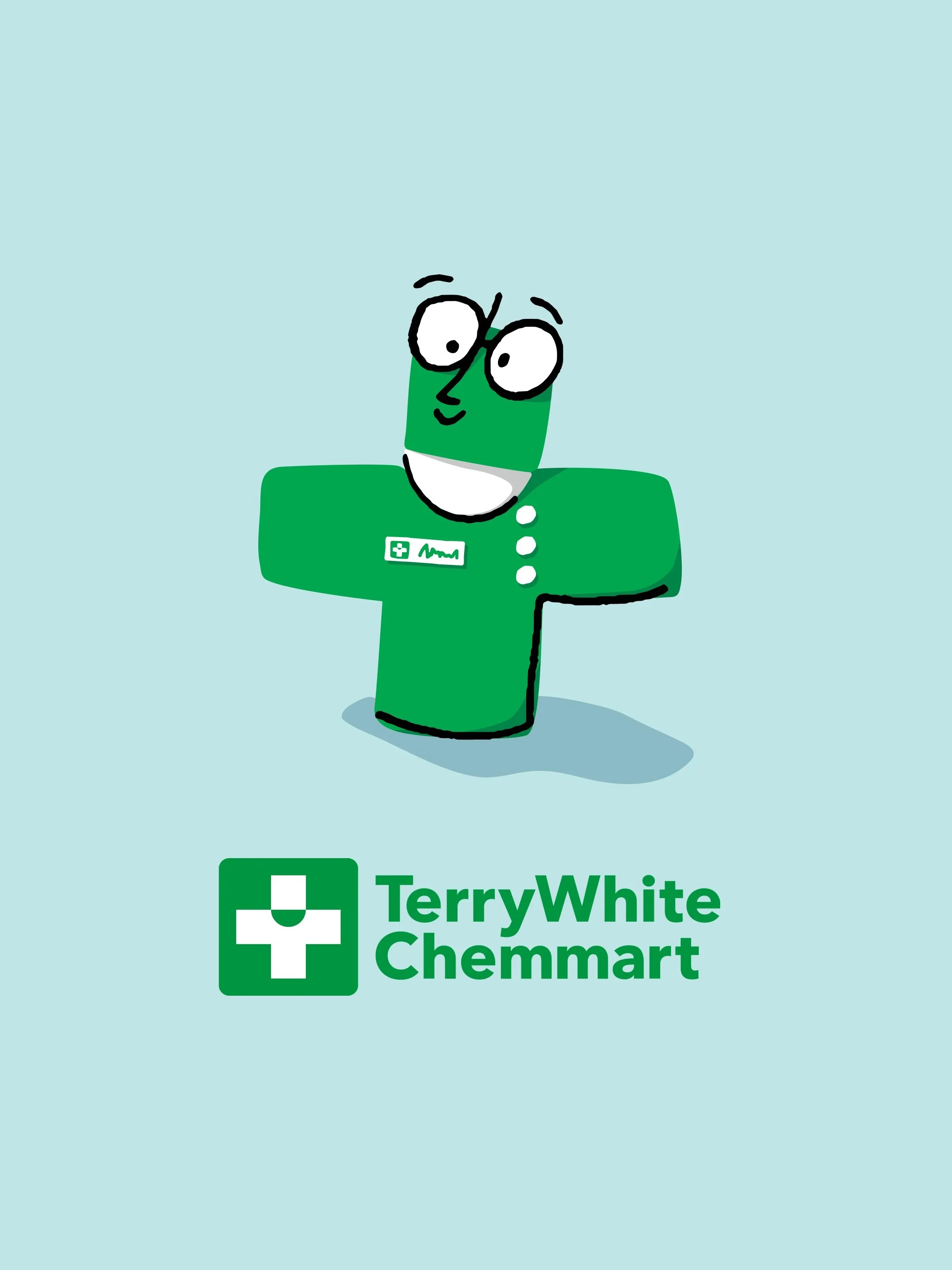 It&rsquo;s still kind of surreal seeing a character I illustrated end up as voiced animations AND a real-life costume wandering around in the world!

I was brought onto this project by @vml_anz to help create &lsquo;Carey&rsquo; - TerryWhite Chemmart