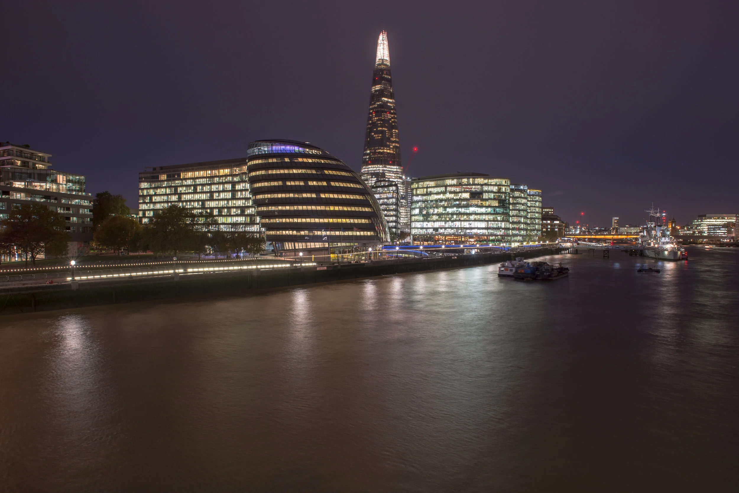 The Shard Across The Thames; London,UK. (Copyright 2024 © peterclaphamphotography)