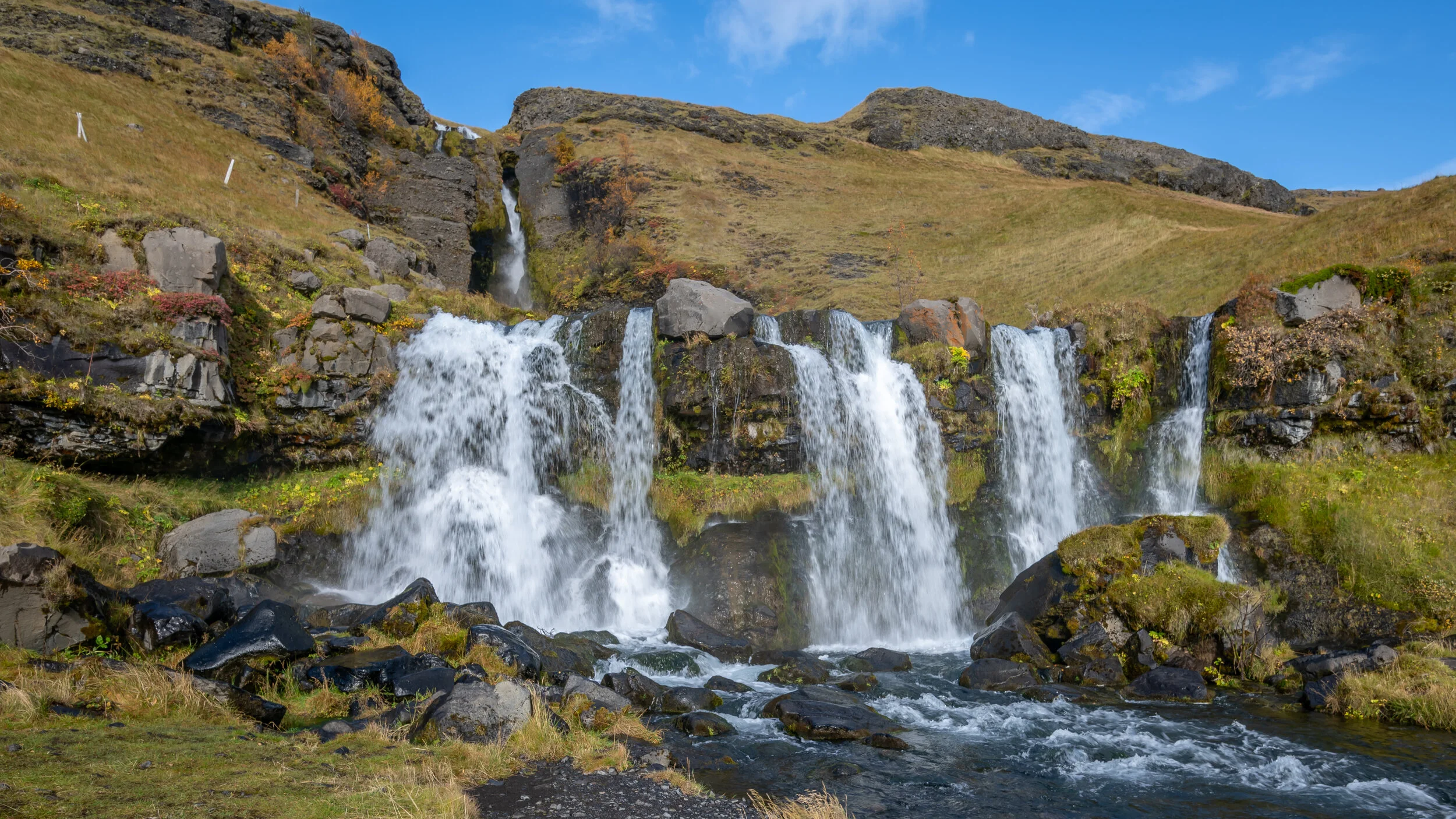 Southern Icelandic Waterfall.  (Copyright 2020 © peterclaphamphotography) 