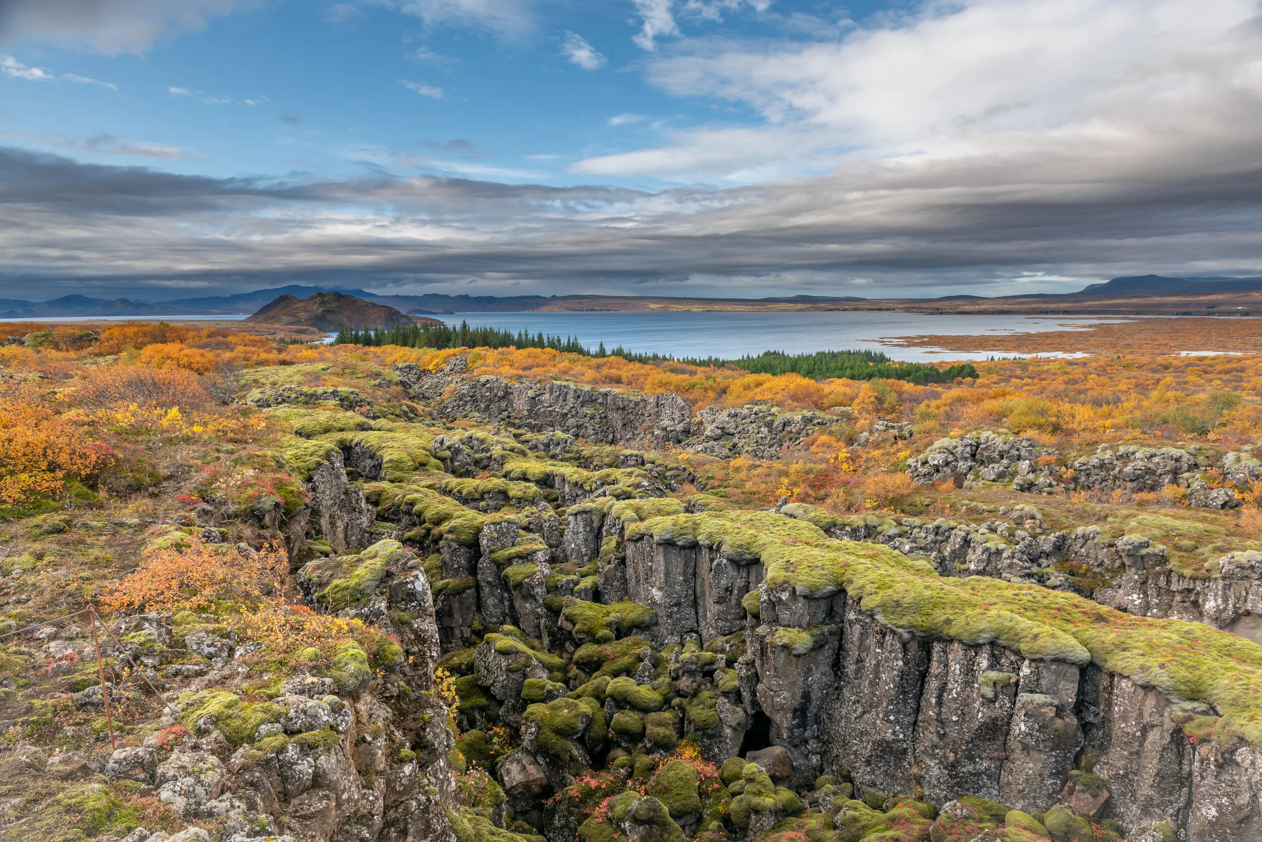 Thingvellir National Park In Colour; Iceland.  (Copyright 2020 © peterclaphamphotography)