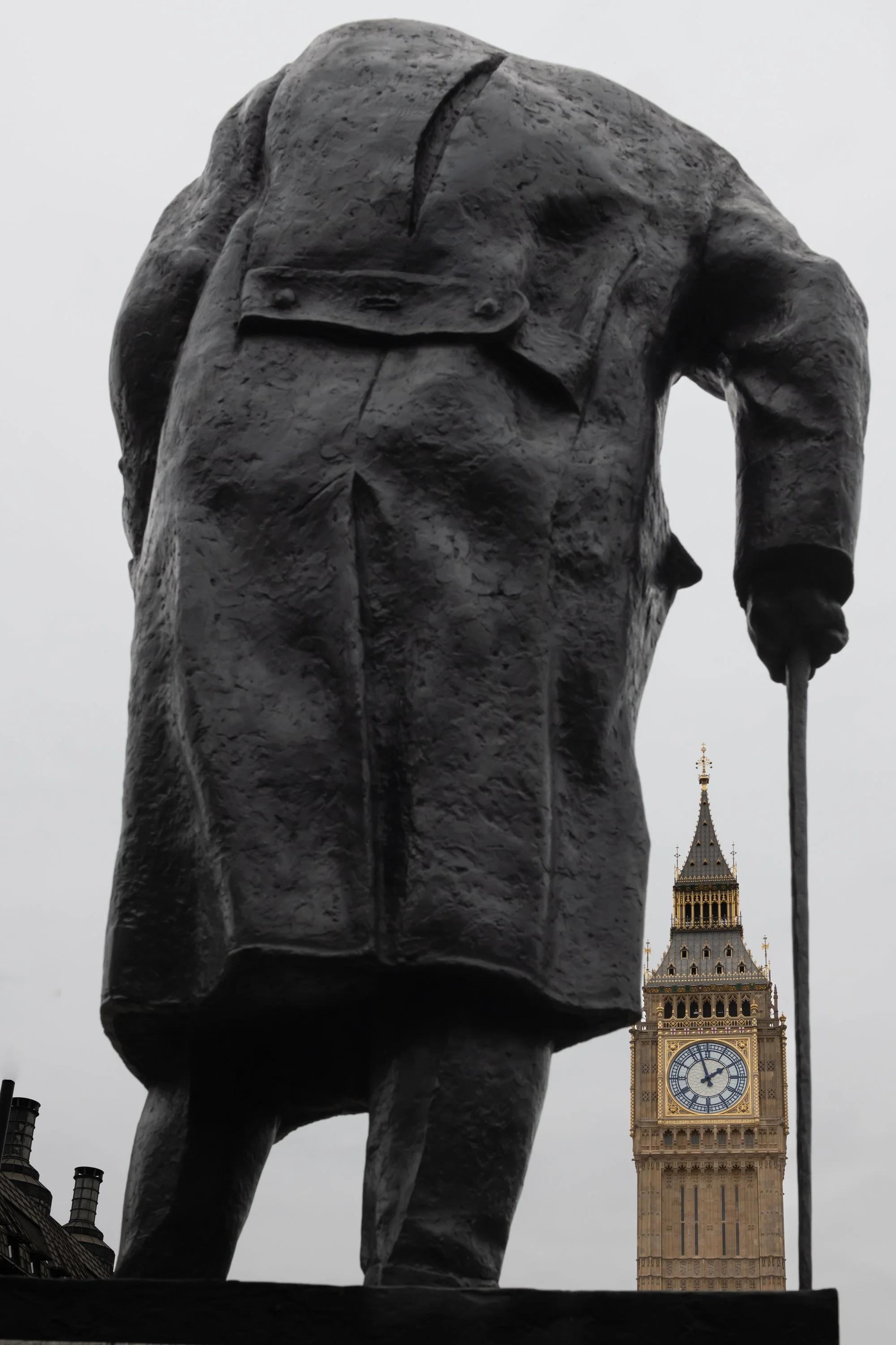 Winston Churchill Monument, London. (Copyright 2024 © peterclaphamphotography)