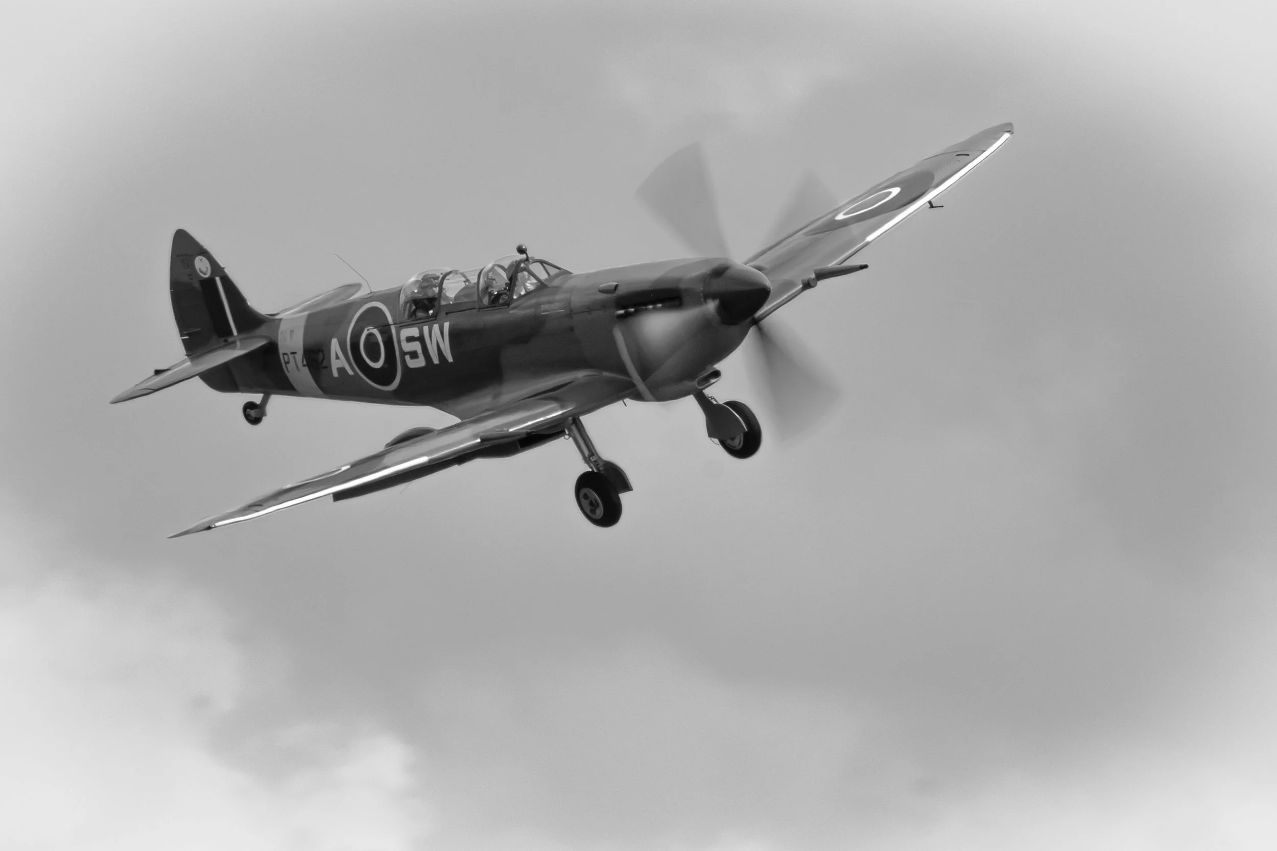 Supermarine Spitfire PT462 (G-CTIX) was constructed at Castle Bromwich in preparation for active service at RAF Colerne in July 1944.
(Copyright 2024 © peterclaphamphotography)