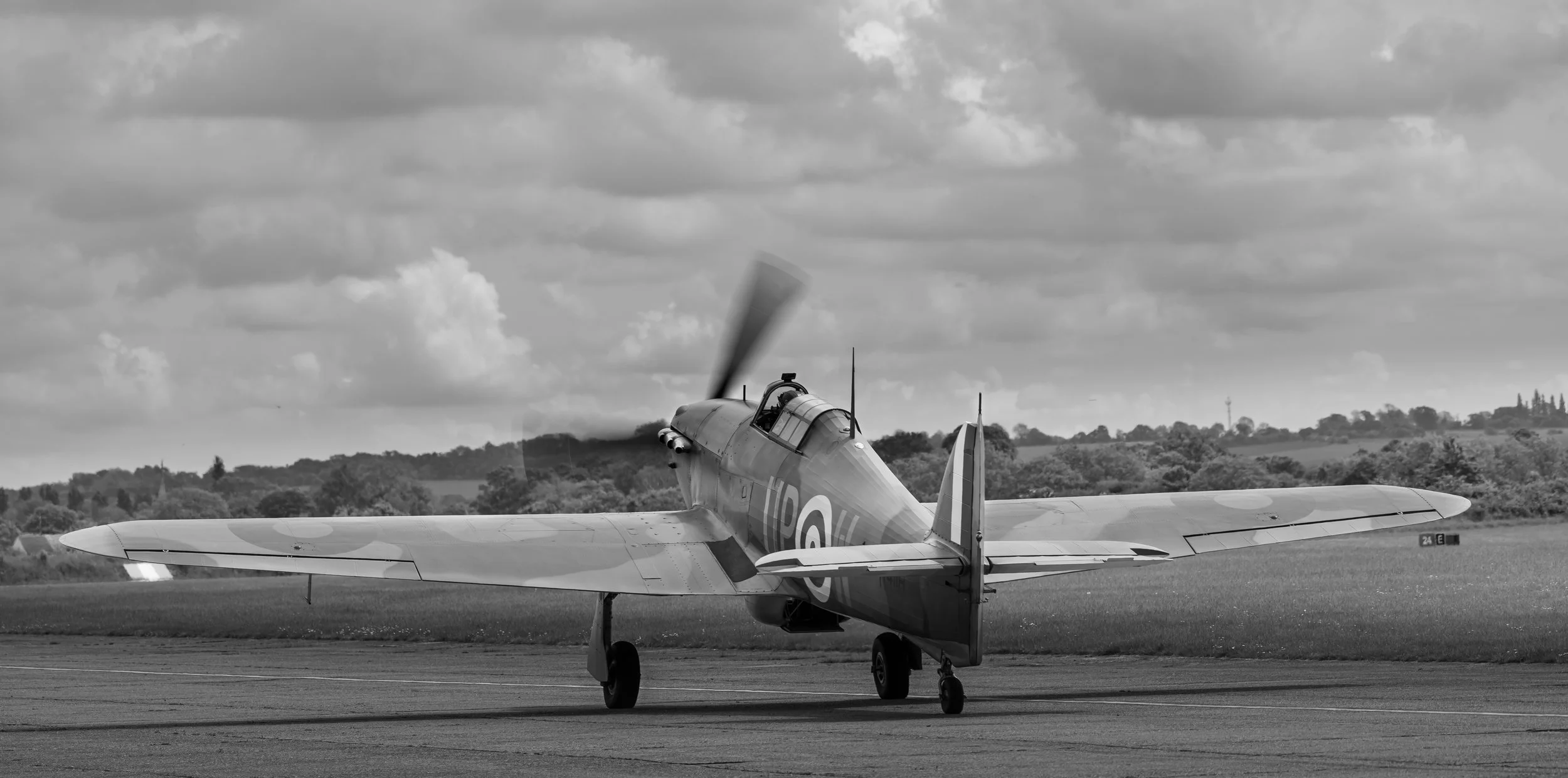 This Hawker Hurricane Mk1 R4118 is said to be the most historic fighter aircraft to have survived the war. It was delivered new to 605 (County of Warwick) Squadron at Drem on 17 August 1940. During the Battle of Britain it flew 49 sorties from Croydo