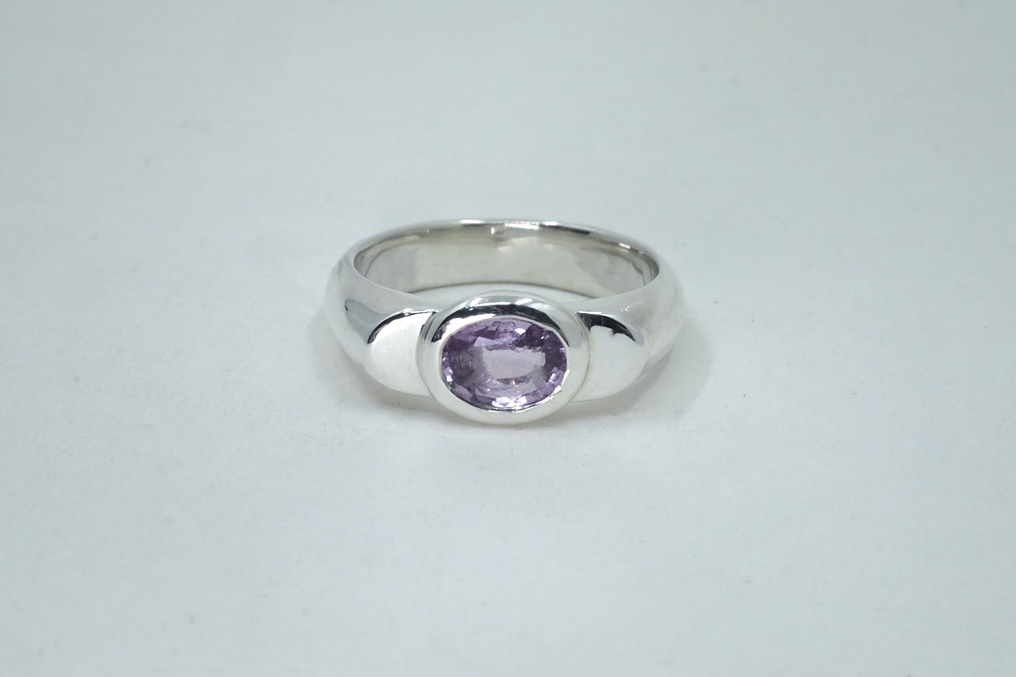Oval Sapphire Signet Ring