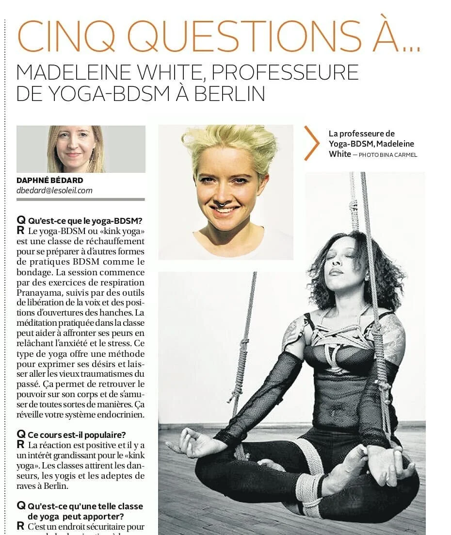 As featured in Le Soleil (Geneva)