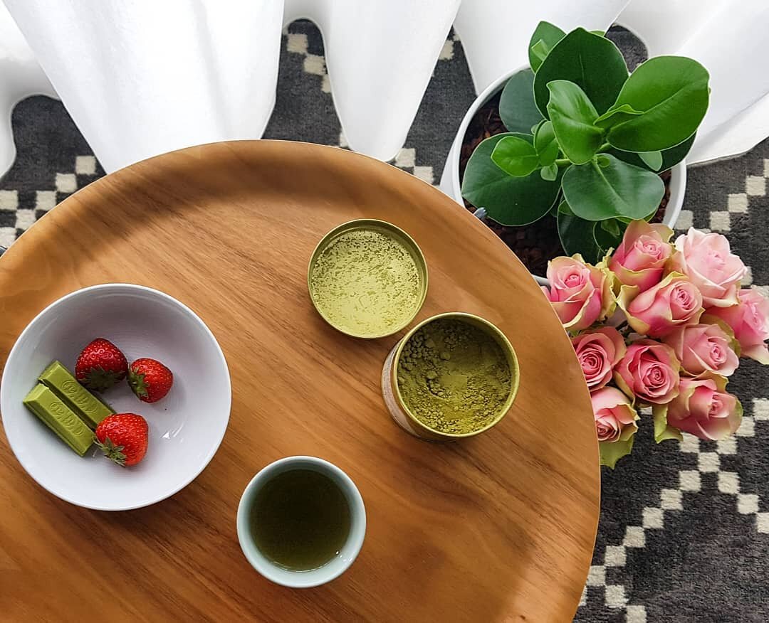 Working from home has it's perks. Don't you agree?🍃
.
.
I am enjoying my afternoon tea with some sweet strawberries 🍓🍓🍓 &amp; a matcha chocolate bar.
.
.
Are you working from home too? Or not anymore? Tell us in the comment section below!😊🍃
.
?