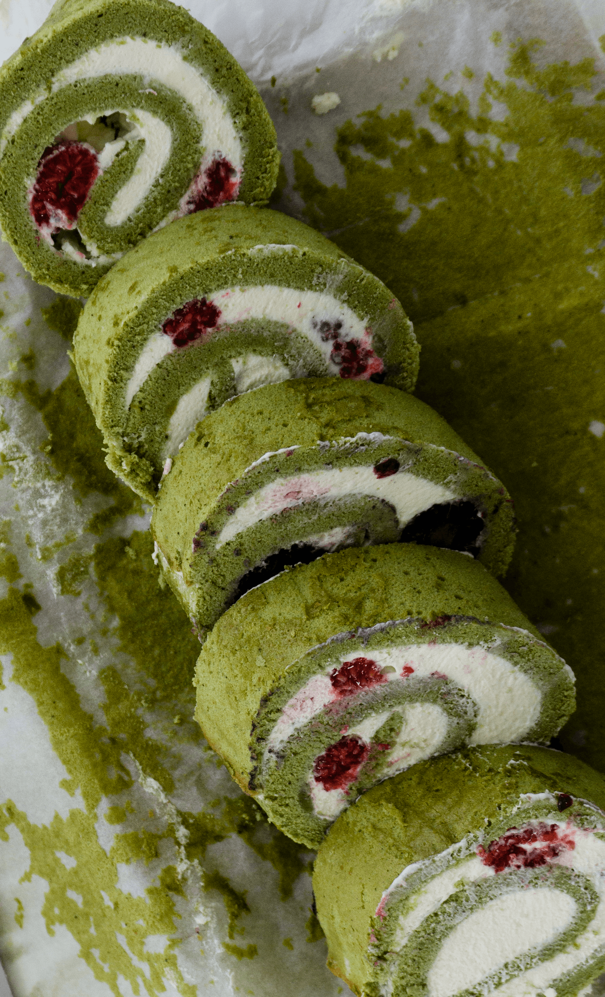 Matcha Swiss Roll Cake Olive You All