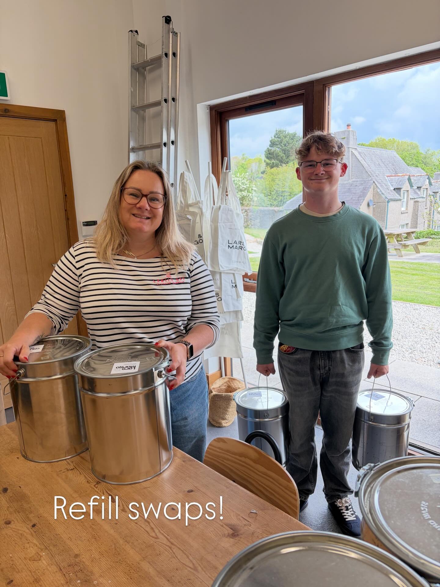 Huge thanks to Team @readymoneybeachshop for the swap of empty to full. Holding 4kg of coffee beans each these pales are a wonderful solution to reducing on packaging and all that entails. Obviously the pales aren&rsquo;t without their negatives - th