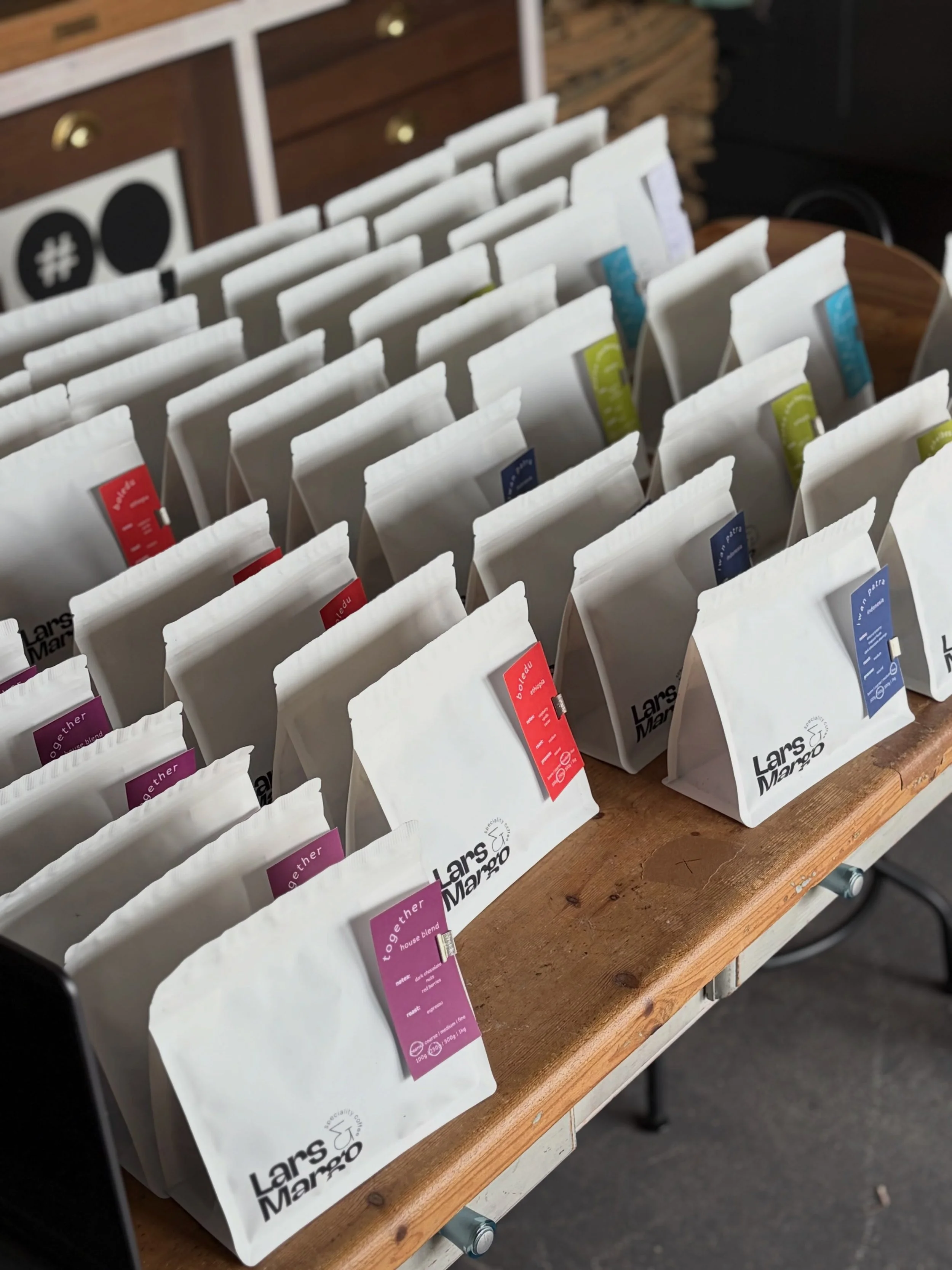 We shall have 7 different coffee origins available plus our signature &lsquo;together&rsquo; blend - come and find us at Royal William Yard between 10-3 this Sunday and we&rsquo;ll also be bringing some of our sample packs with various different comb