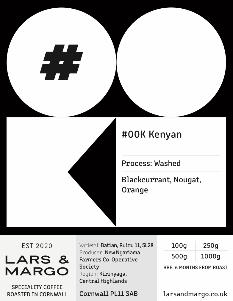 #00K Kenya AA Kamwangi | Fully Washed Top Lot | New Ngariama FCS, Kirinyaga