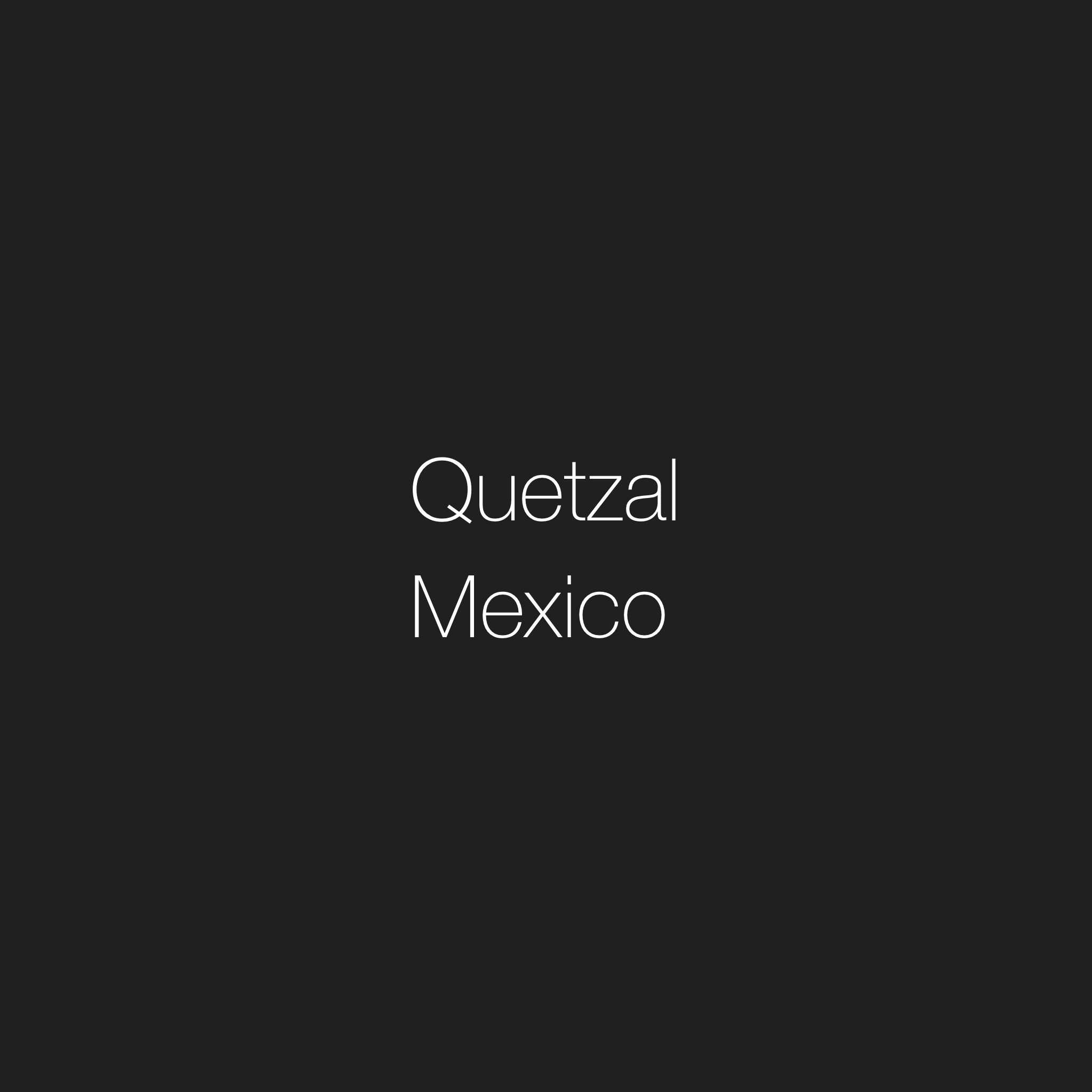 Mexican Mountain Water Decaf | Quetzal | Chocolate & Orange Notes