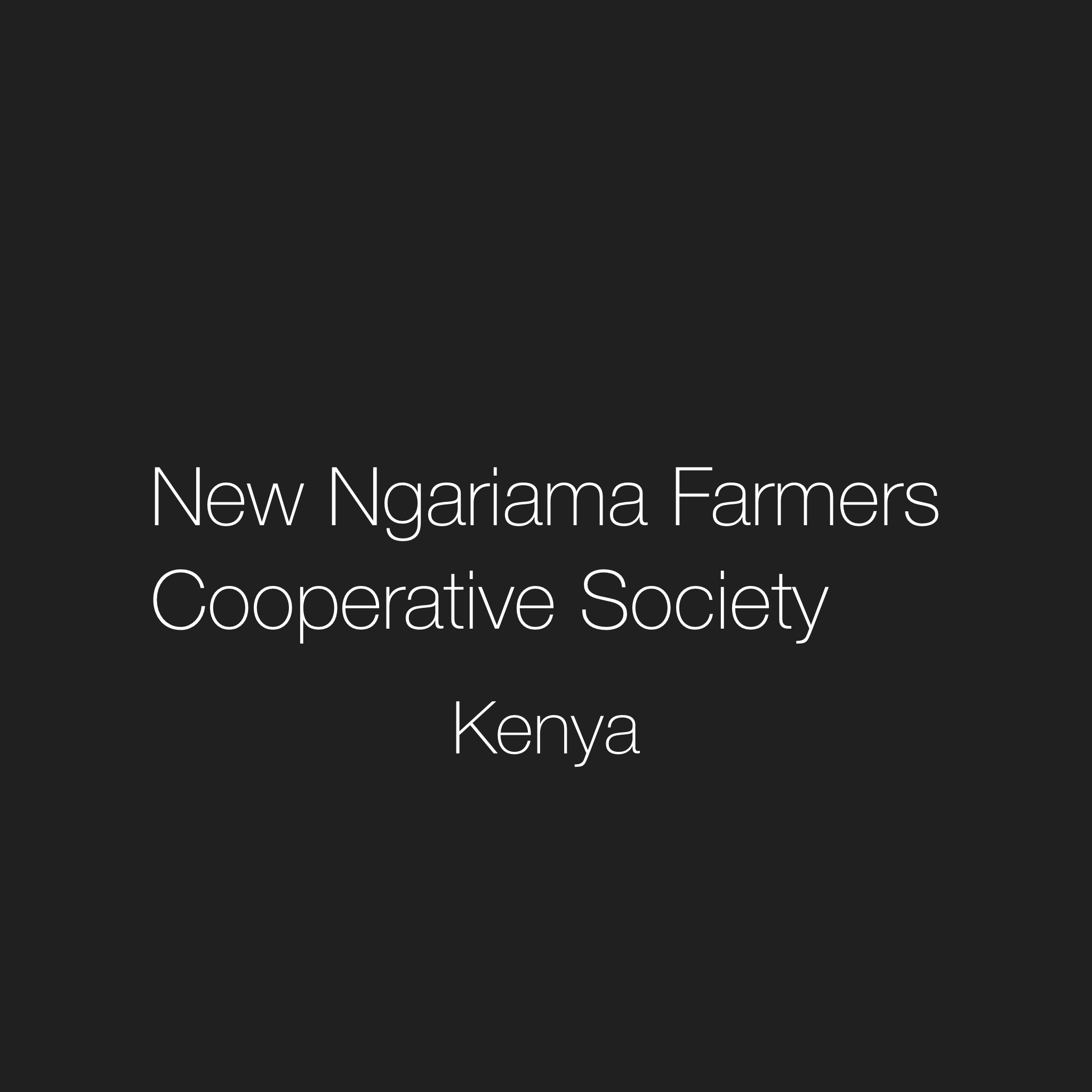 #00K Kenya AA Kamwangi | Fully Washed Top Lot | New Ngariama FCS, Kirinyaga