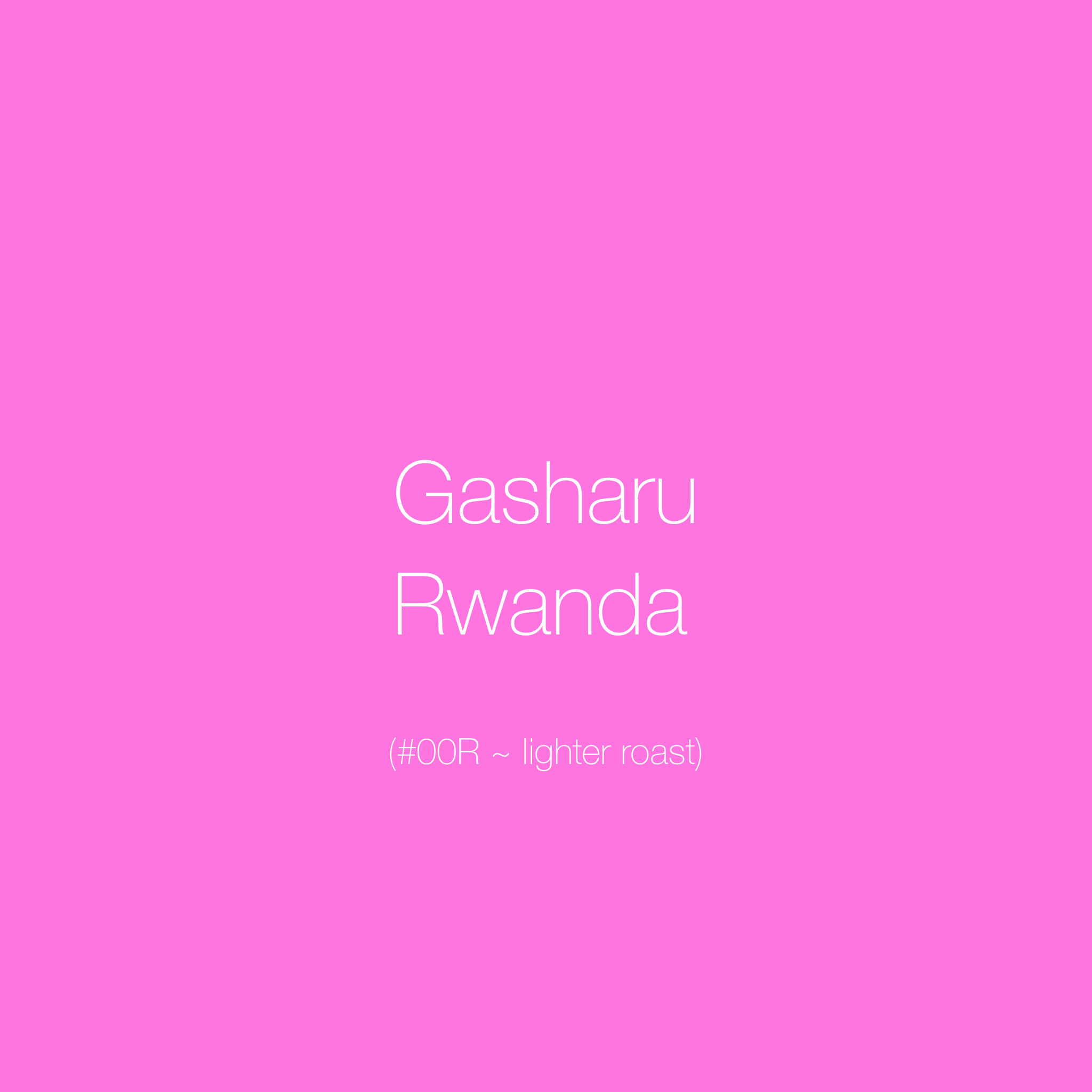 Rwanda Lighter Roast Coffee | Gasharu Natural Bourbon | Mango, Pineapple, Orange Notes