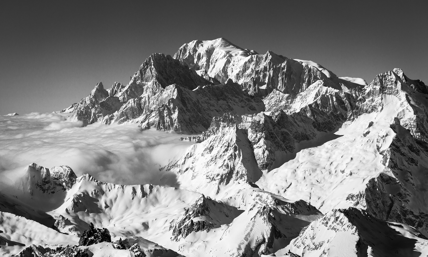 The Mt Blanc seen from the Petit Combin in Verbier — Melody Sky