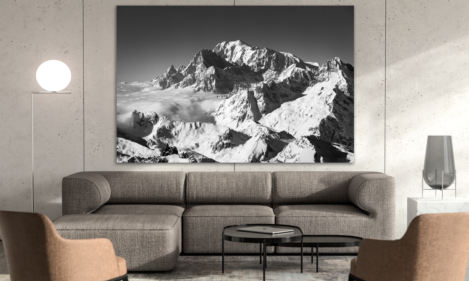 The Mt Blanc seen from the Petit Combin in Verbier — Melody Sky