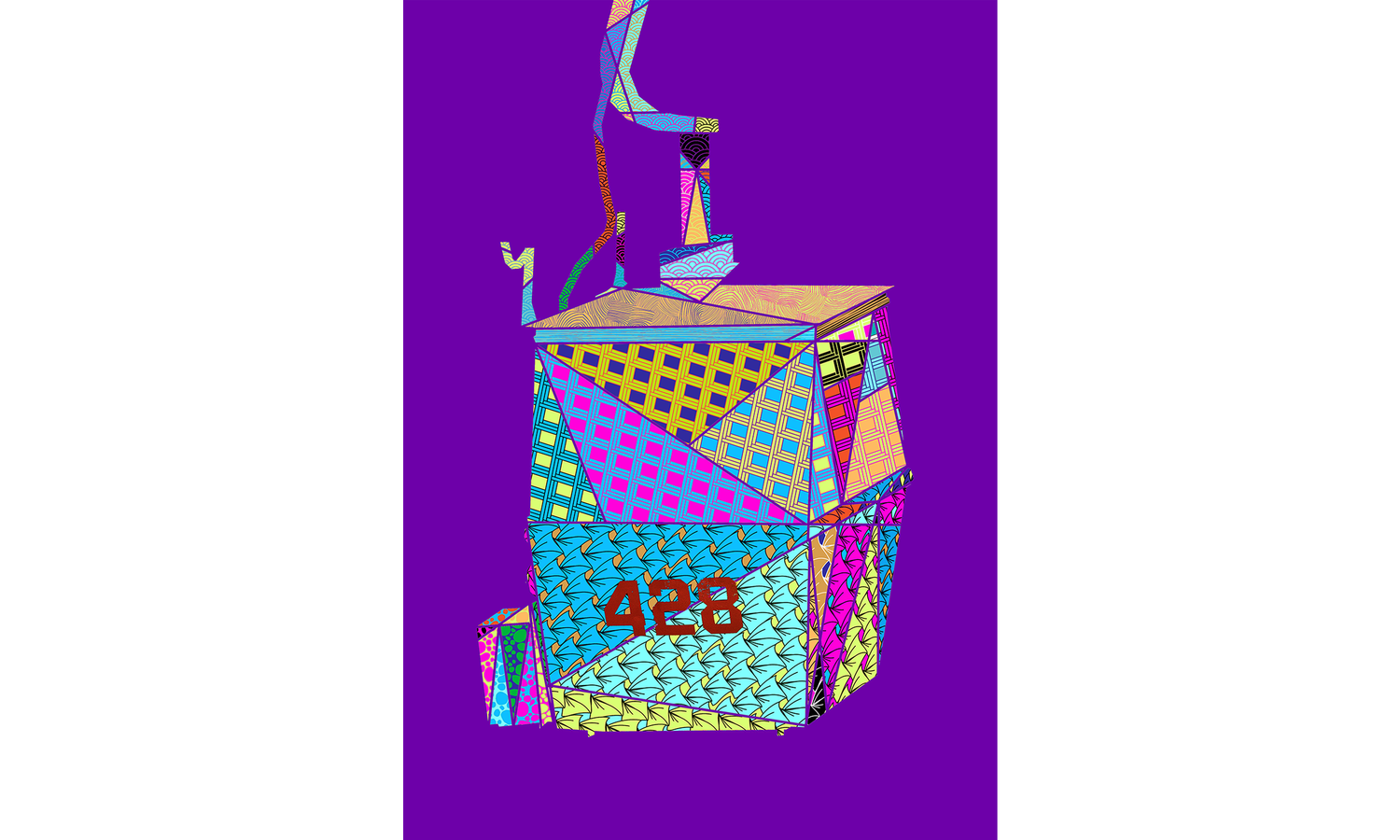 The Savoleyres Ski Lift shown at 29.7 x 42cm (A3) in a living room