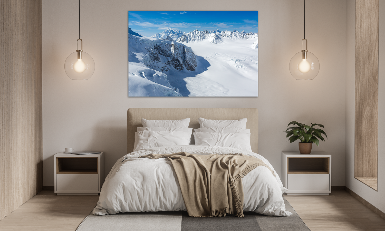 Grand Combin shown at 30 x 20cm (Standard 3:2) in a living room