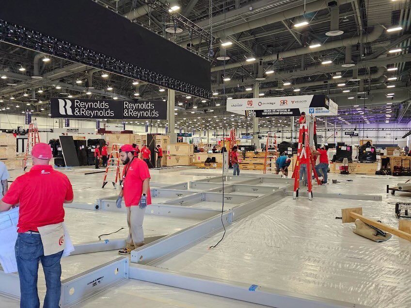 Laying the show floor at the NADA show! 🎶🎧🎤🎵🎸

#eventmanagement #tradeshow #installandismantle #momentummanagement #exhibition #tradeshows #tradeshowbooth #events #tradeshowdisplay #productlaunch #boothbuilder #businesstobusiness #laborservices 