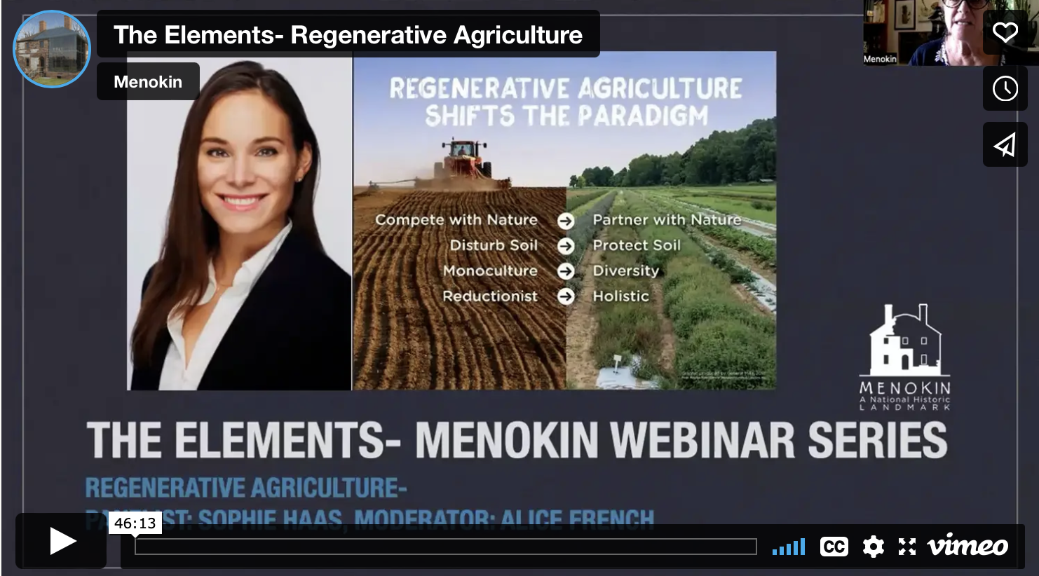 Watch Regenerative Agriculture with Sophie Haas