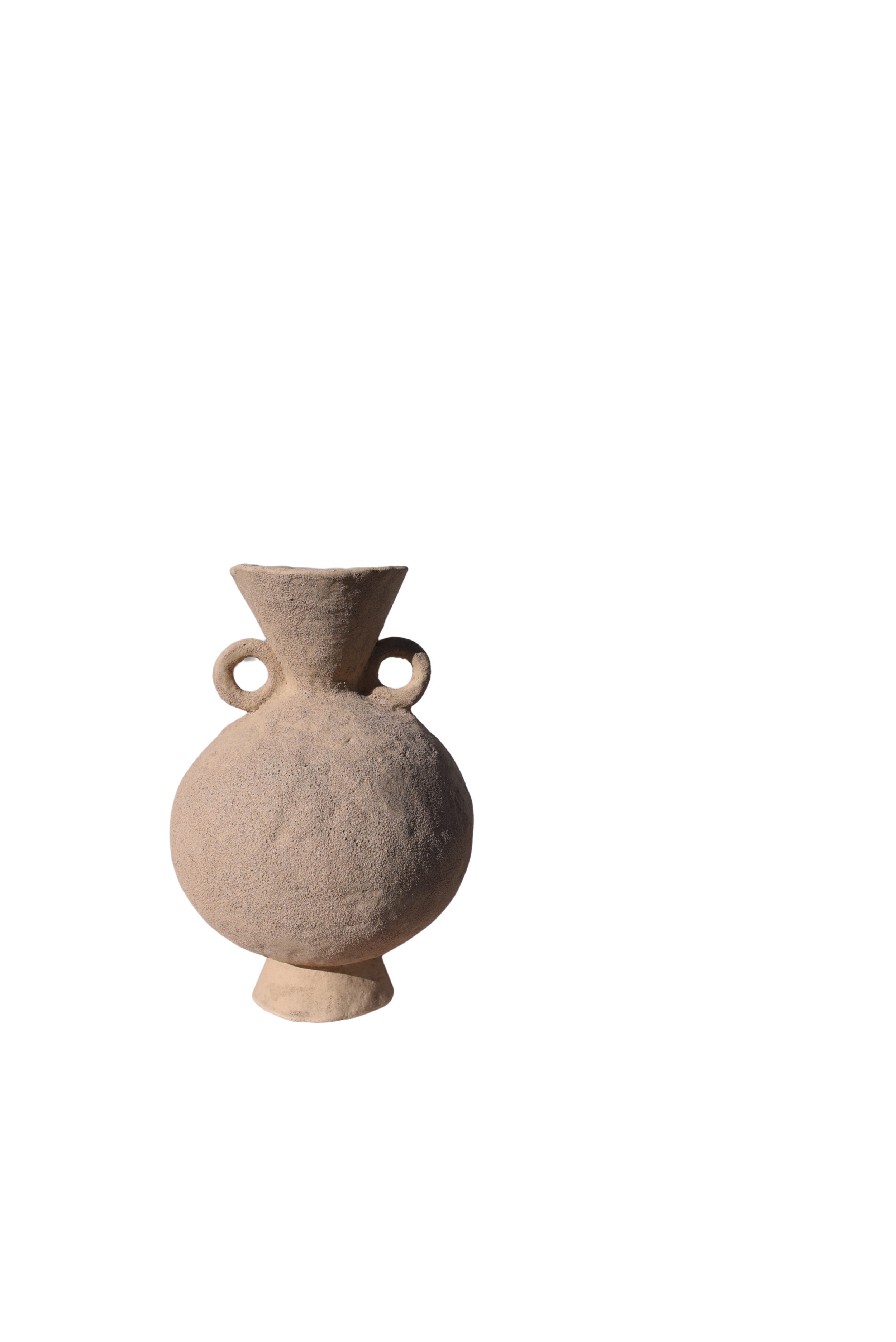 full belly ceramic incense vessel holder