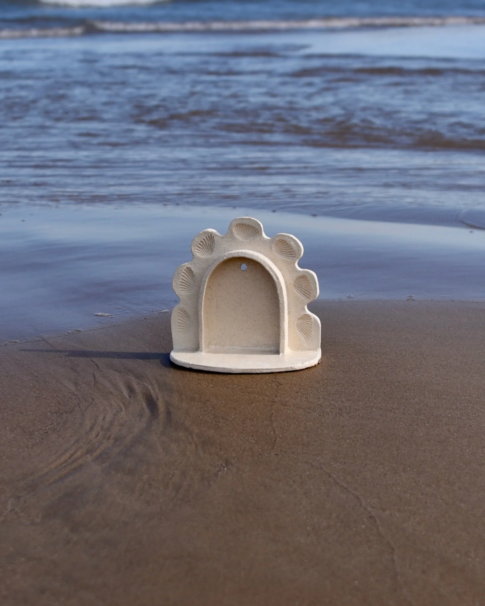 PONE_ShellWallGrotto_DSC_0339.jpeg wabi sabi, hand formed grotto alter, modern primitive clay ceramic