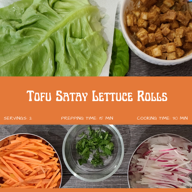 Recipe: Tofu Satay Lettuce Rolls