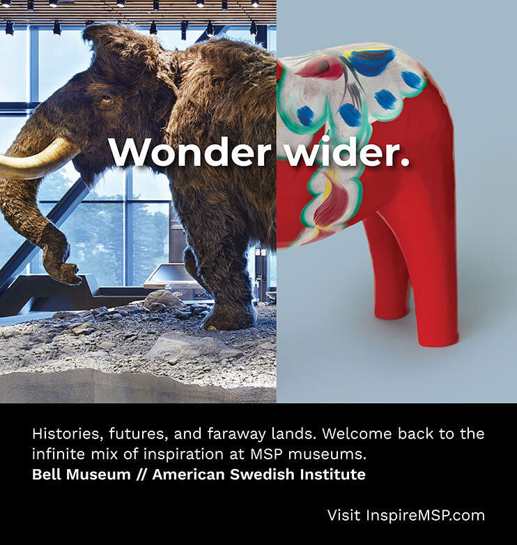 Woolly Mammoth, Bell Museum + Dala Horse, American Swedish Institute