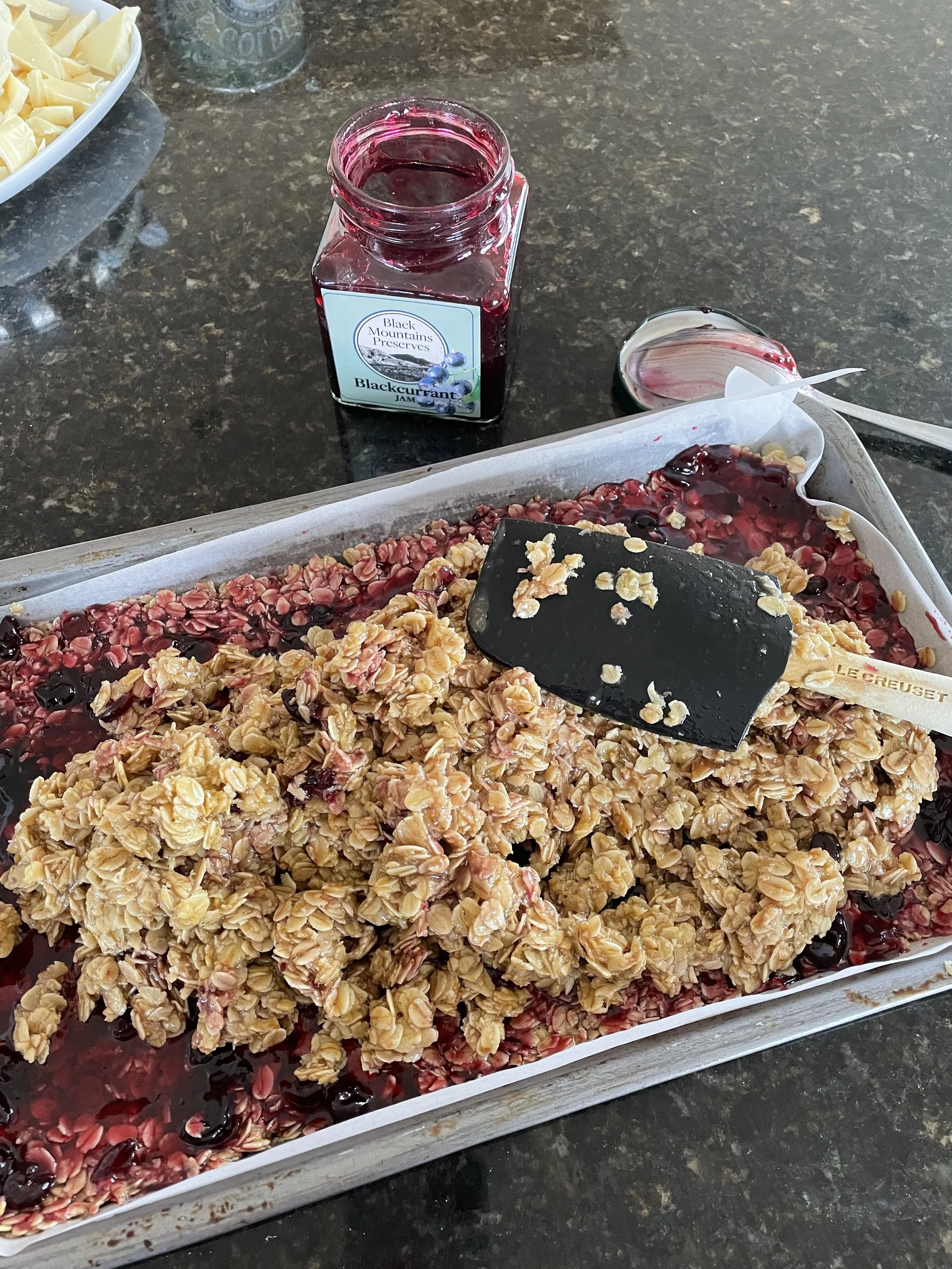 Add remaining oat mix