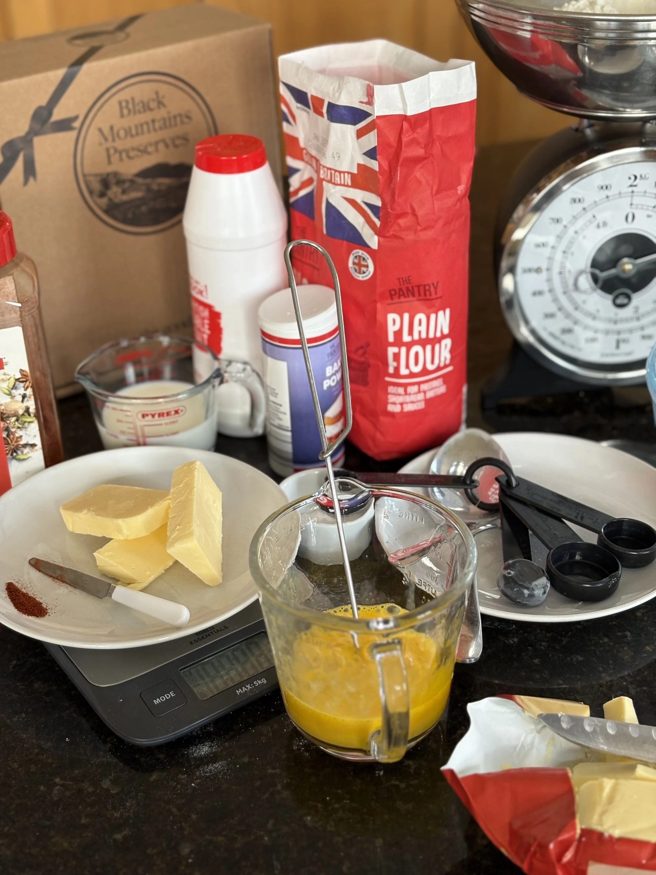 Ingredients for Wild Garlic and Cheese Scones