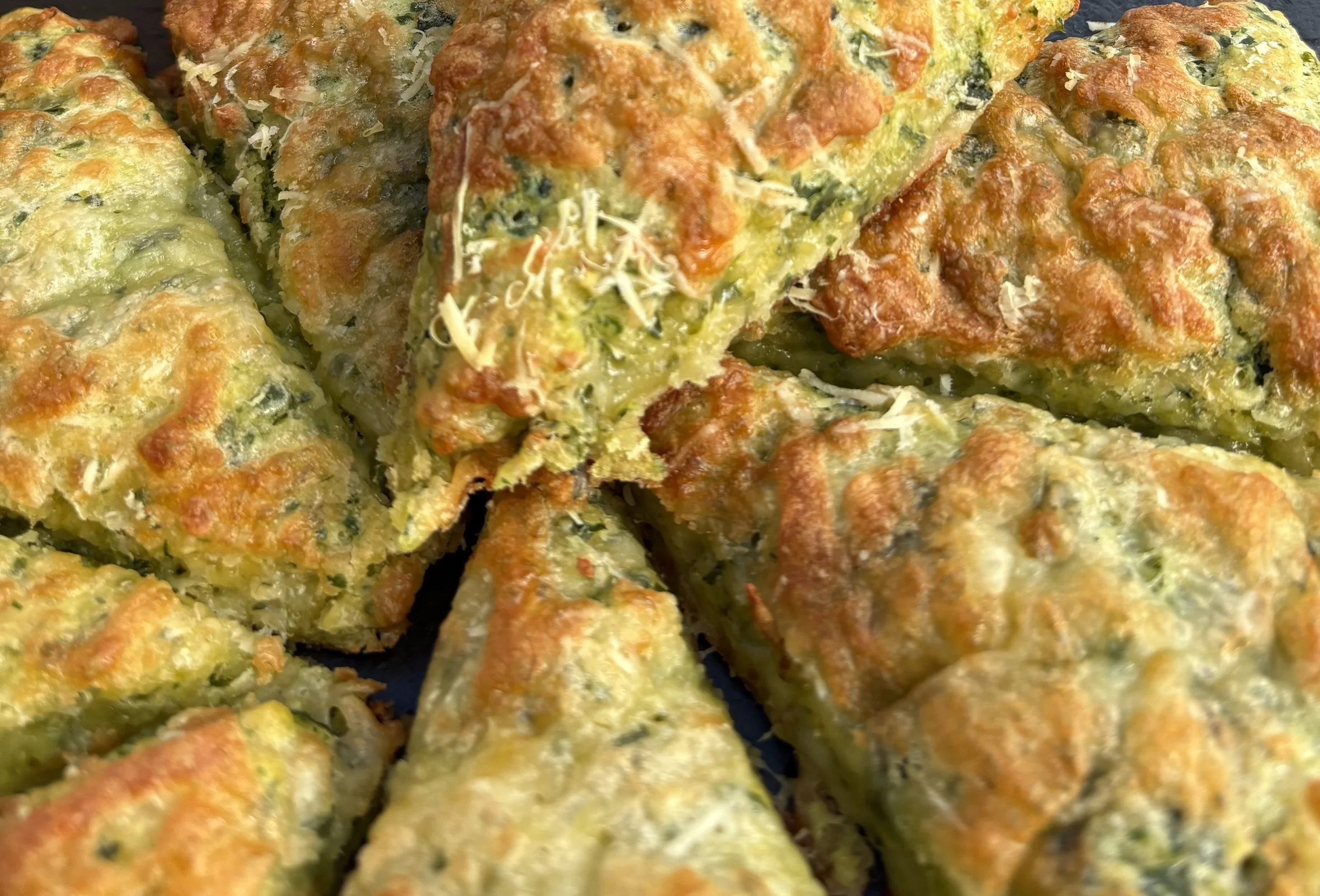 Wild Garlic and Cheese Scones