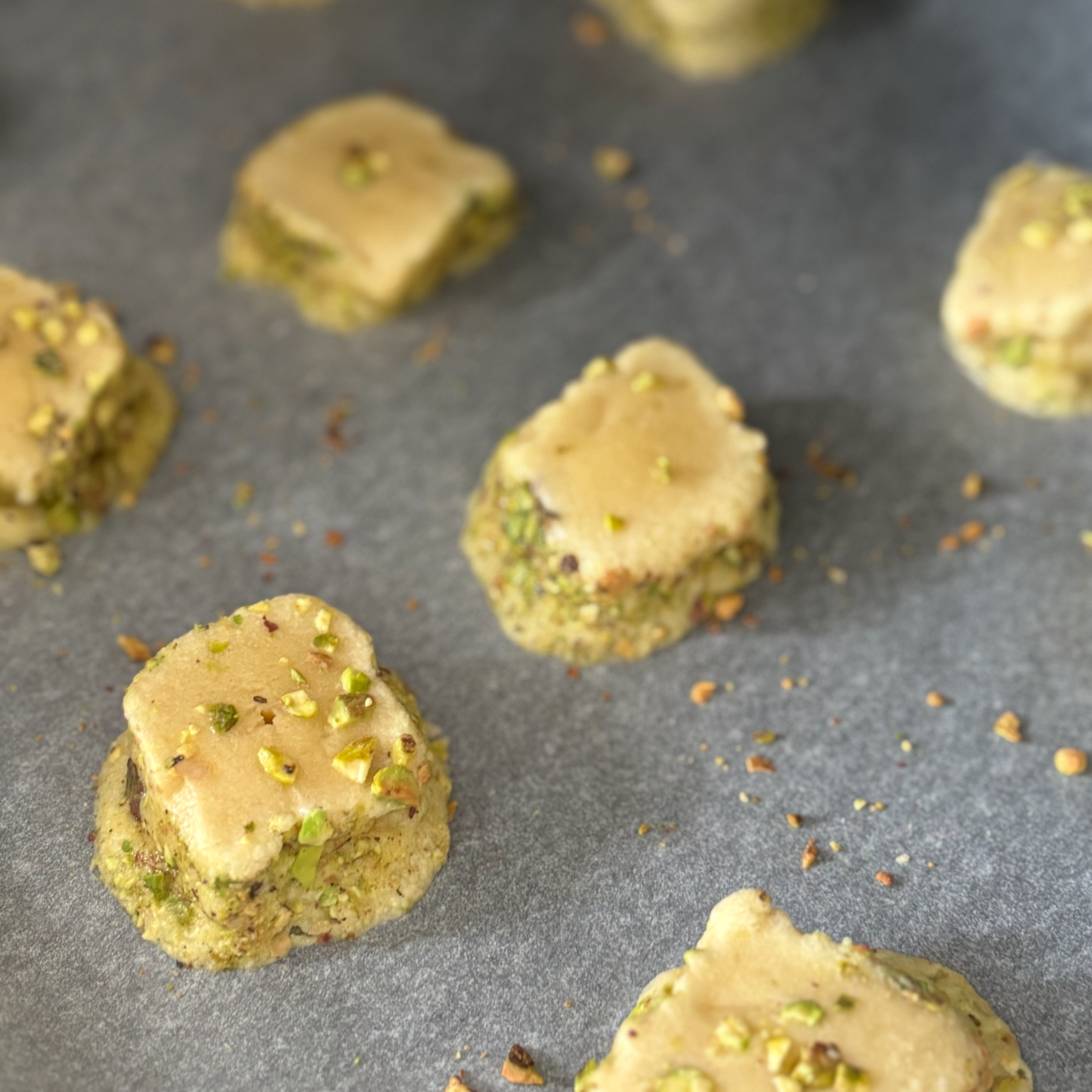 Cut into biscuit shape and bake