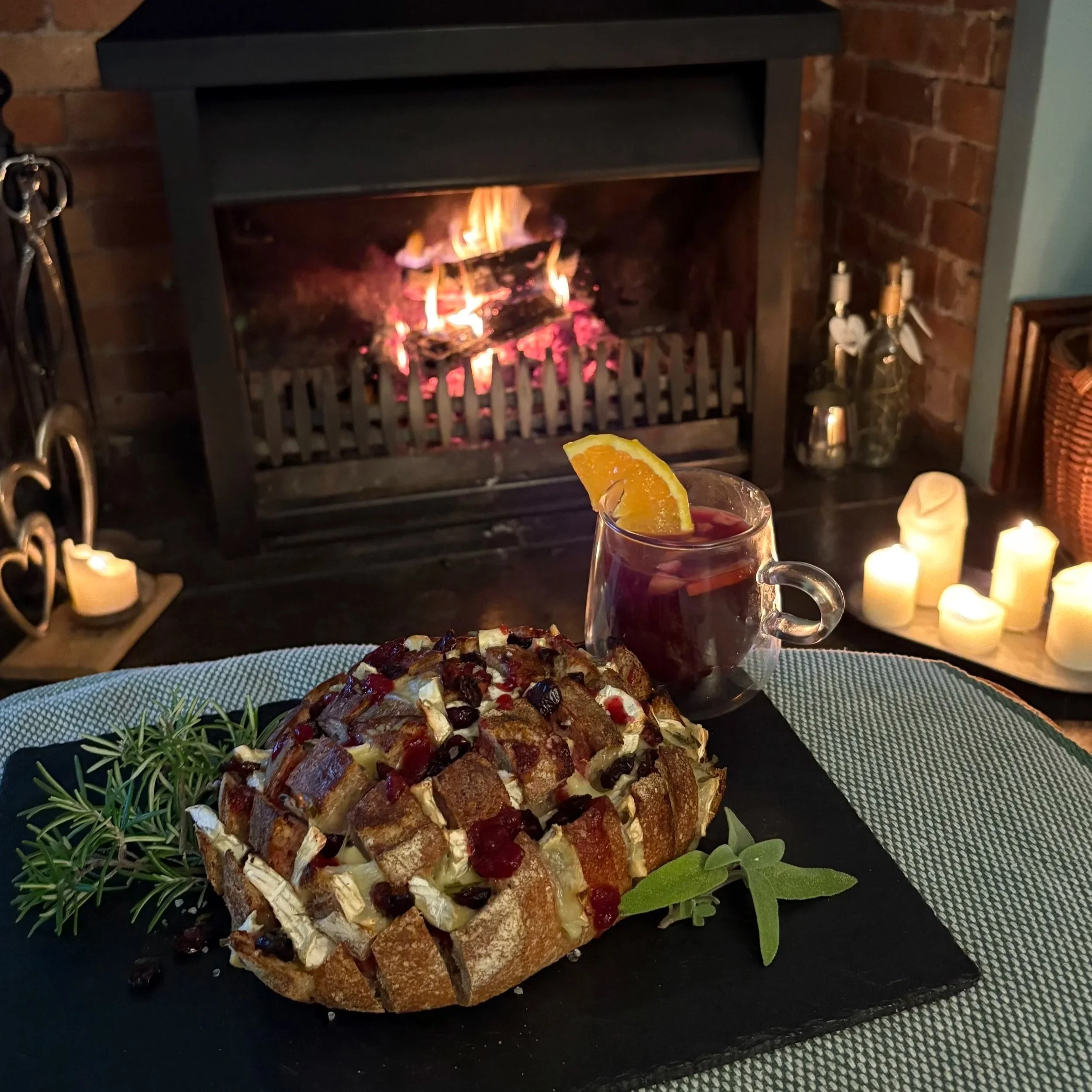 Camembert and Cranberry Pull-apart Bread