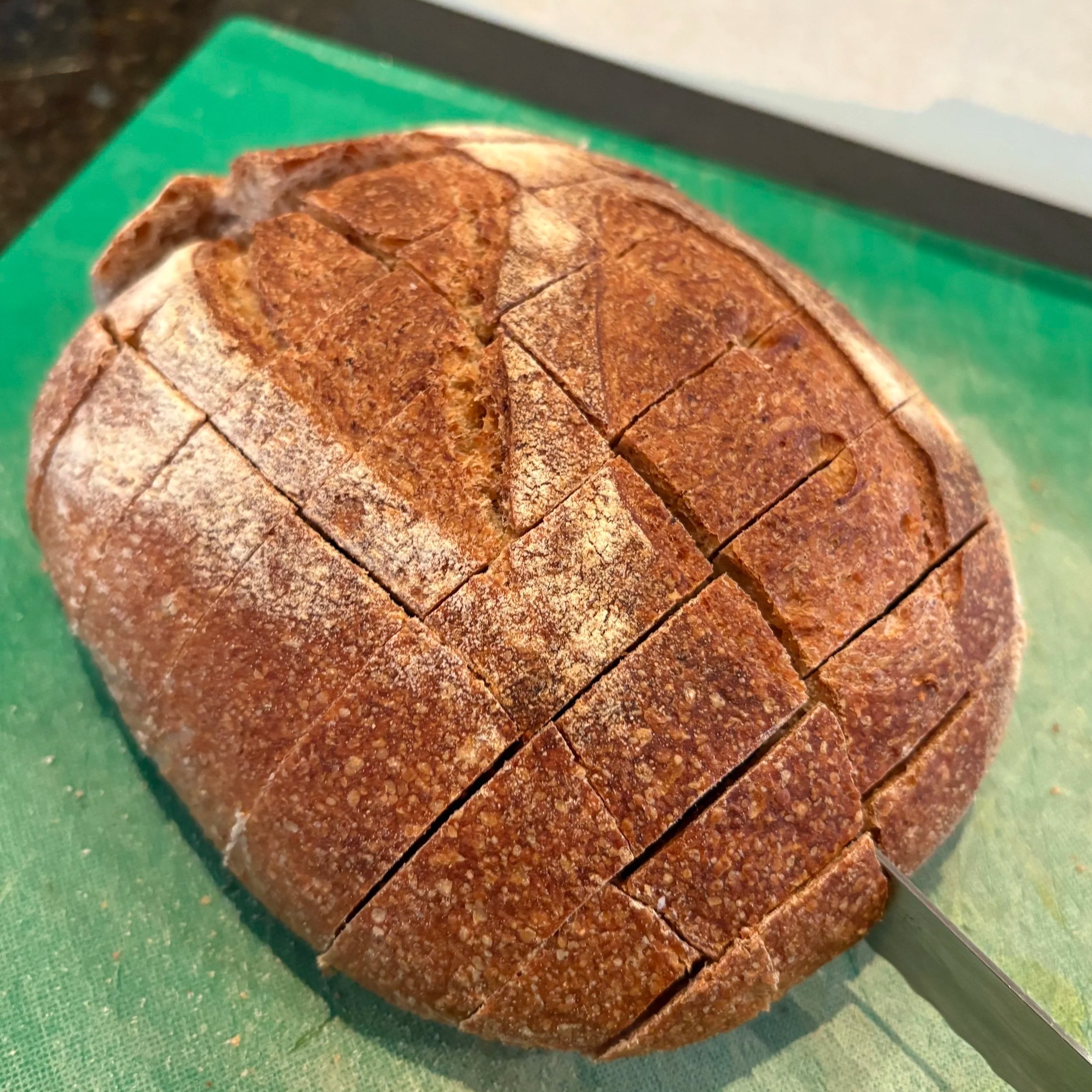 Slice the Bread horizontally &amp; vertically