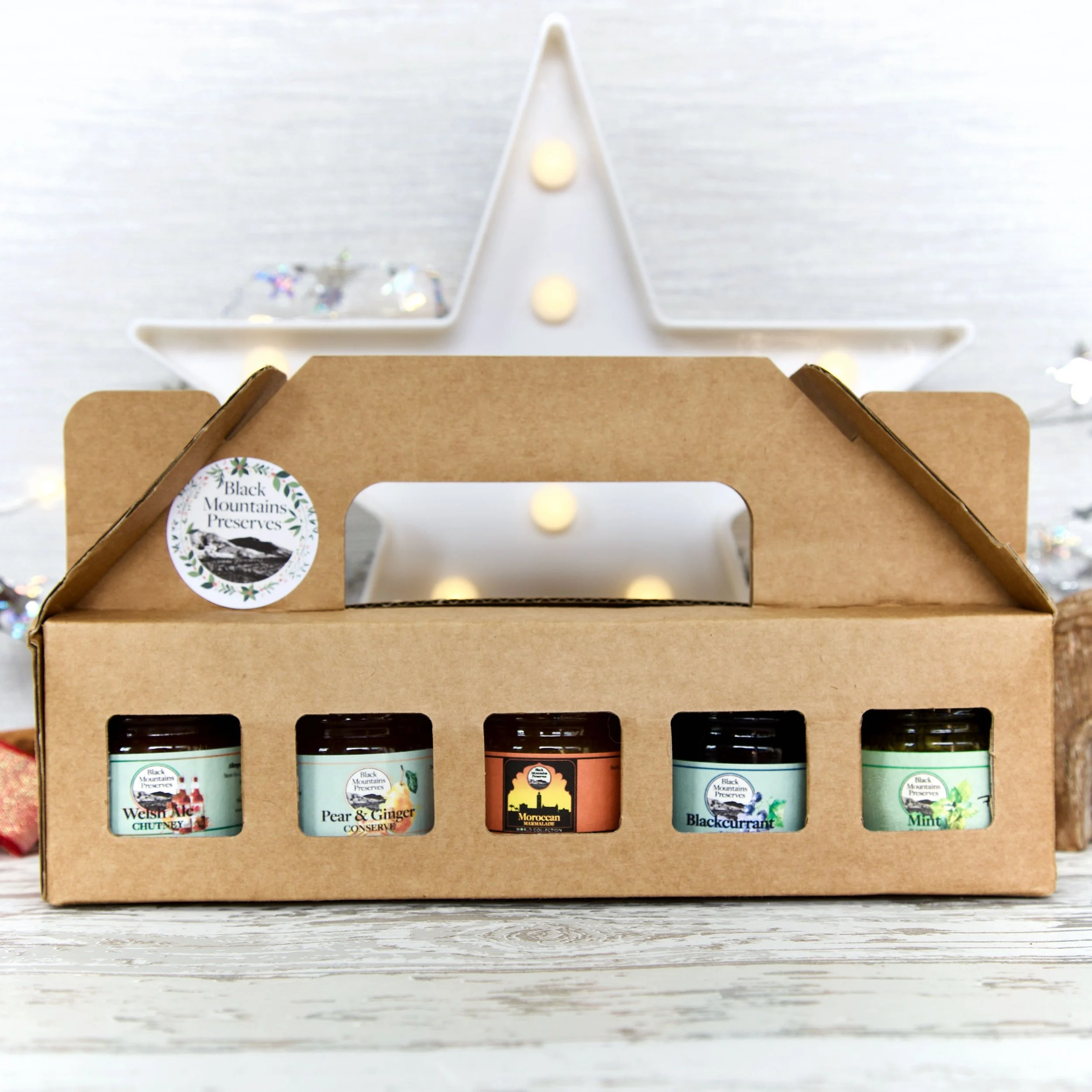 5 x Mini Jars Jam, Marmalade & Chutney 🏴󠁧󠁢󠁷󠁬󠁳󠁿 Gift Set | Best Artisan | Handmade in Wales